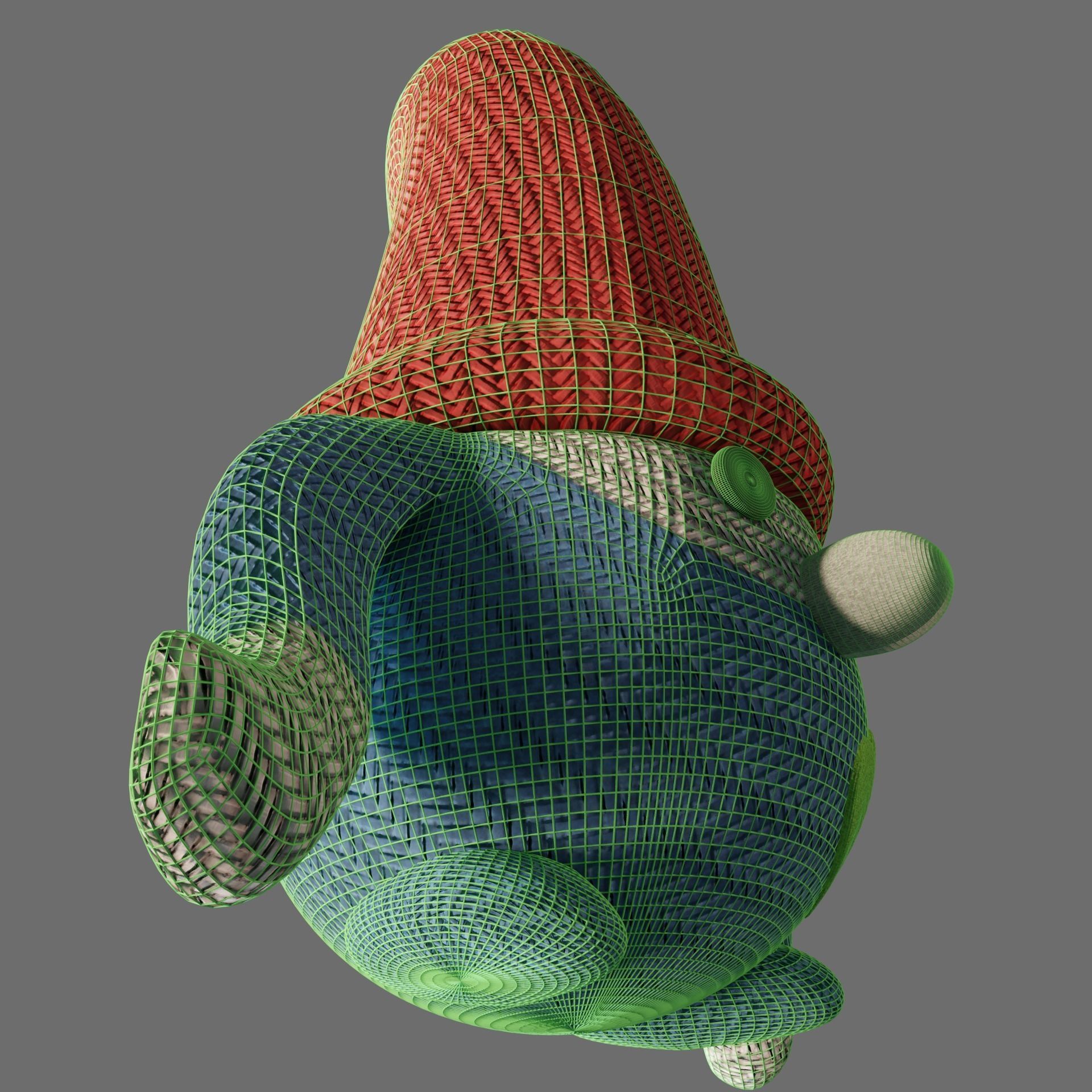 Christmas gnome 3D model_11