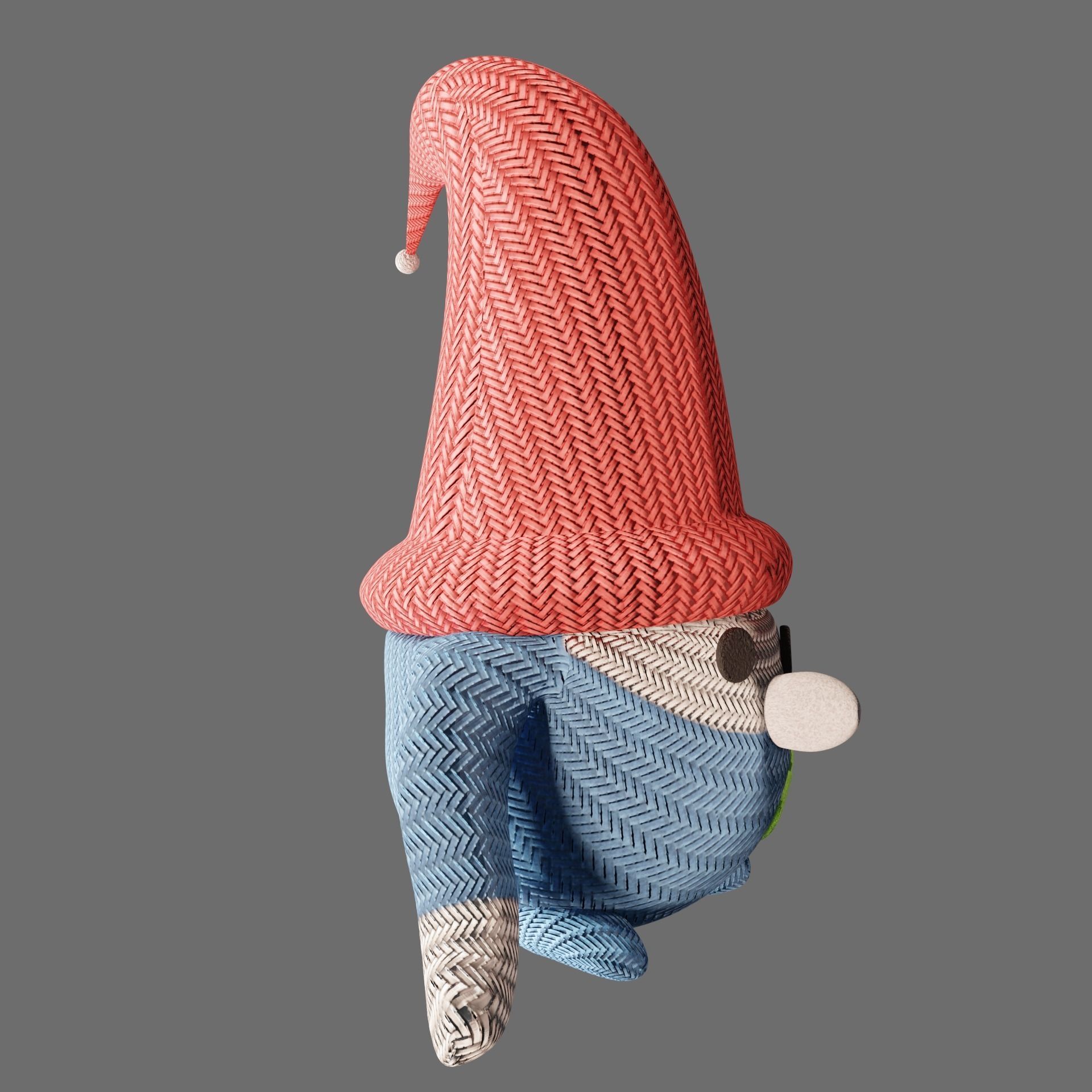 Christmas gnome 3D model_2