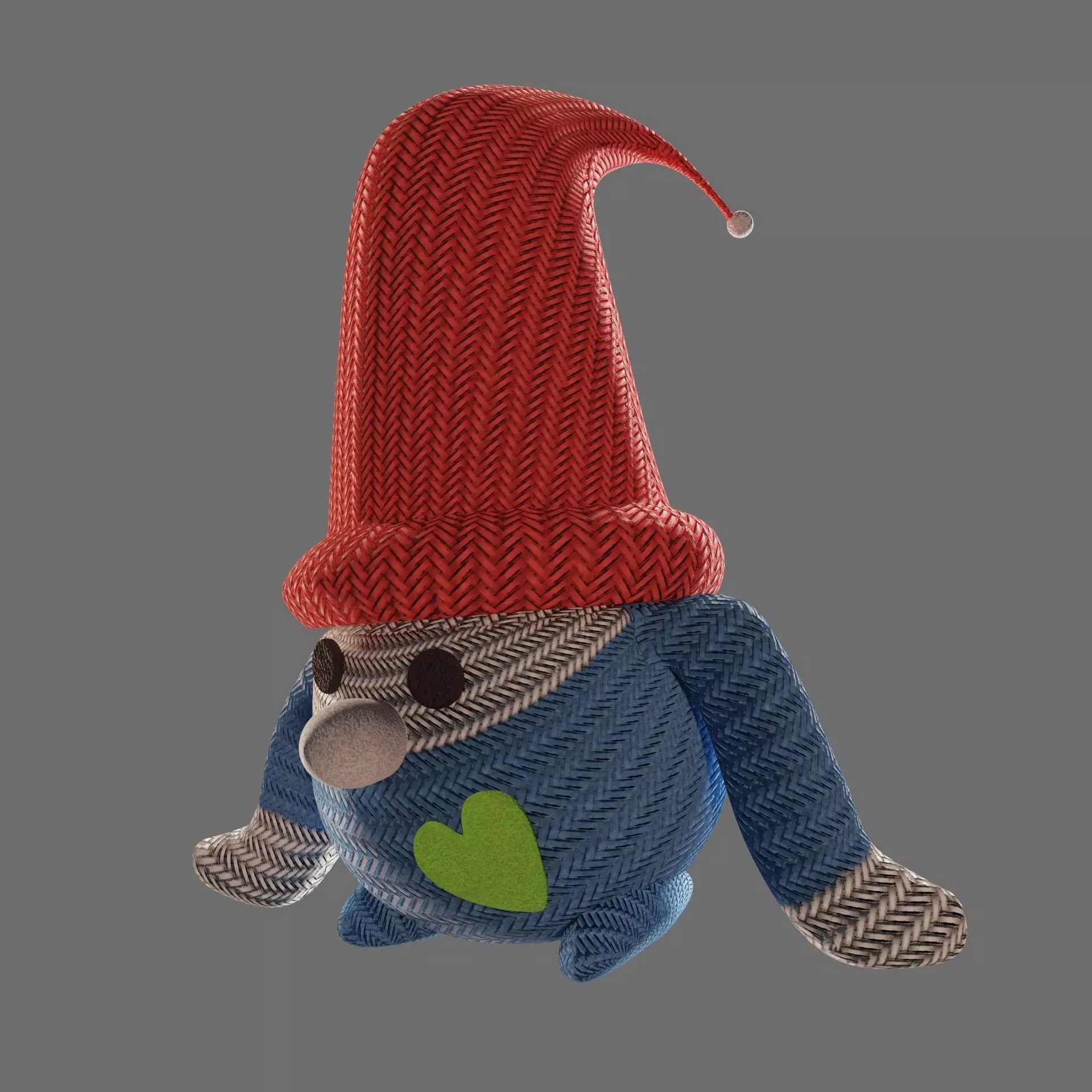 Christmas gnome 3D model_0