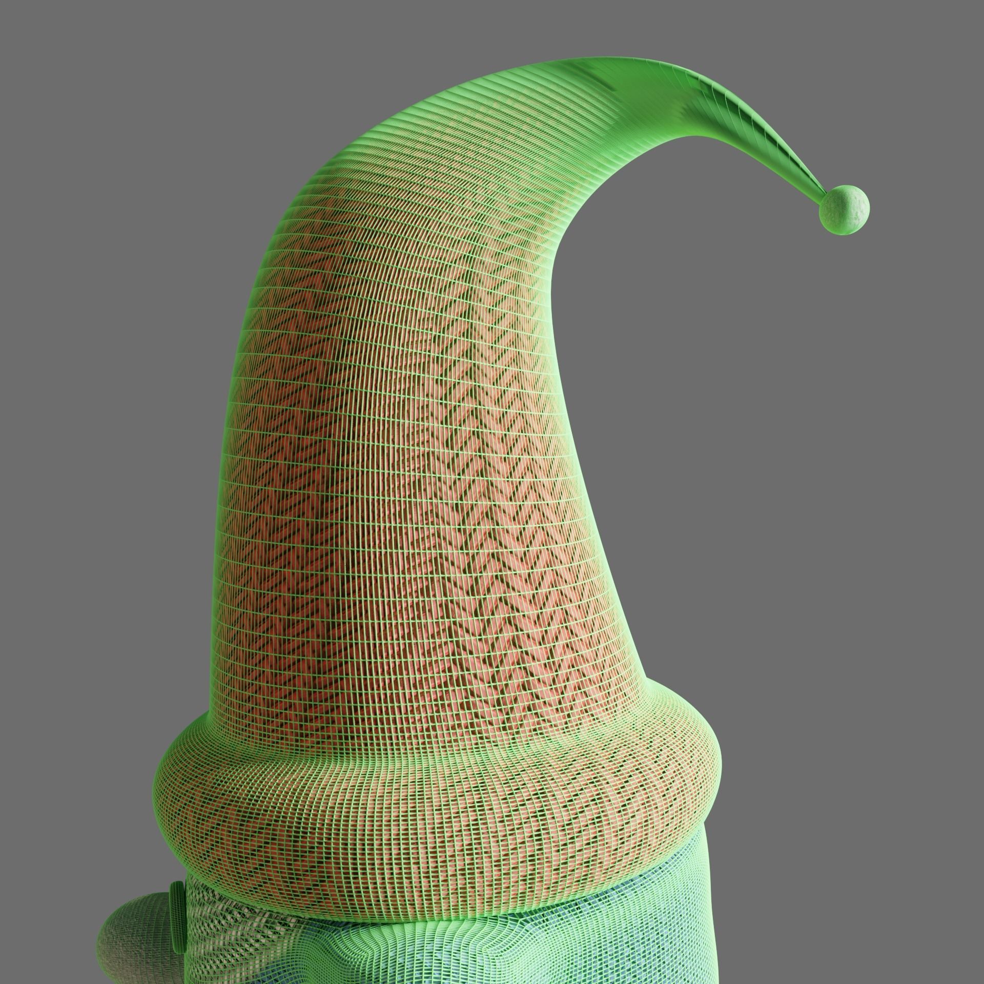 Christmas gnome 3D model_9