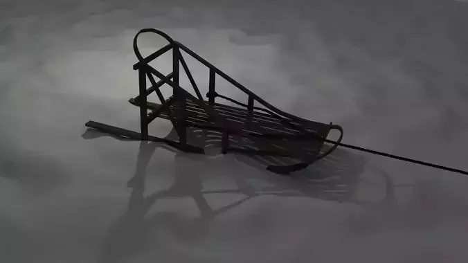 Dog Sled 3D model
