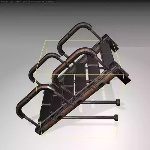 Futuristic Stairs - 25 - Rusty Textures