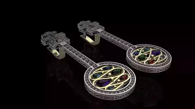 EARRINGS J002 3D print model