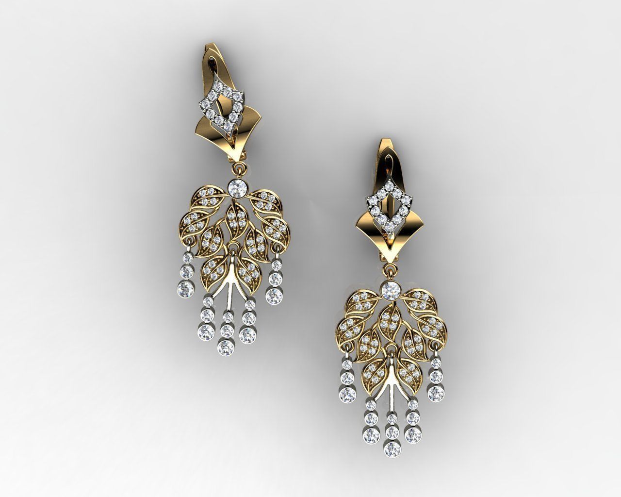 EARRINGS J8 3D print model_5