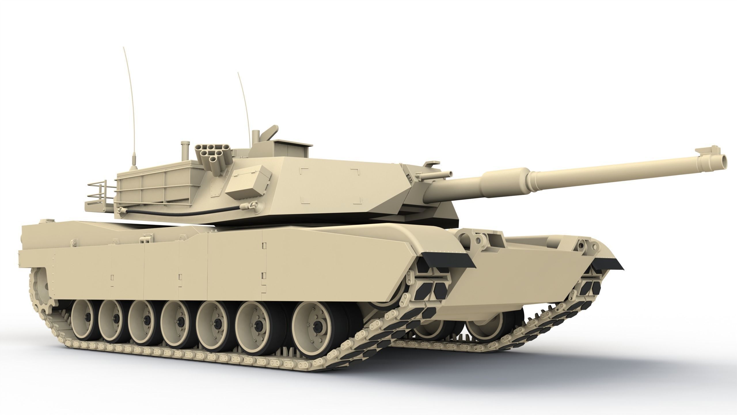 Abrams Tank M1 3D model_5