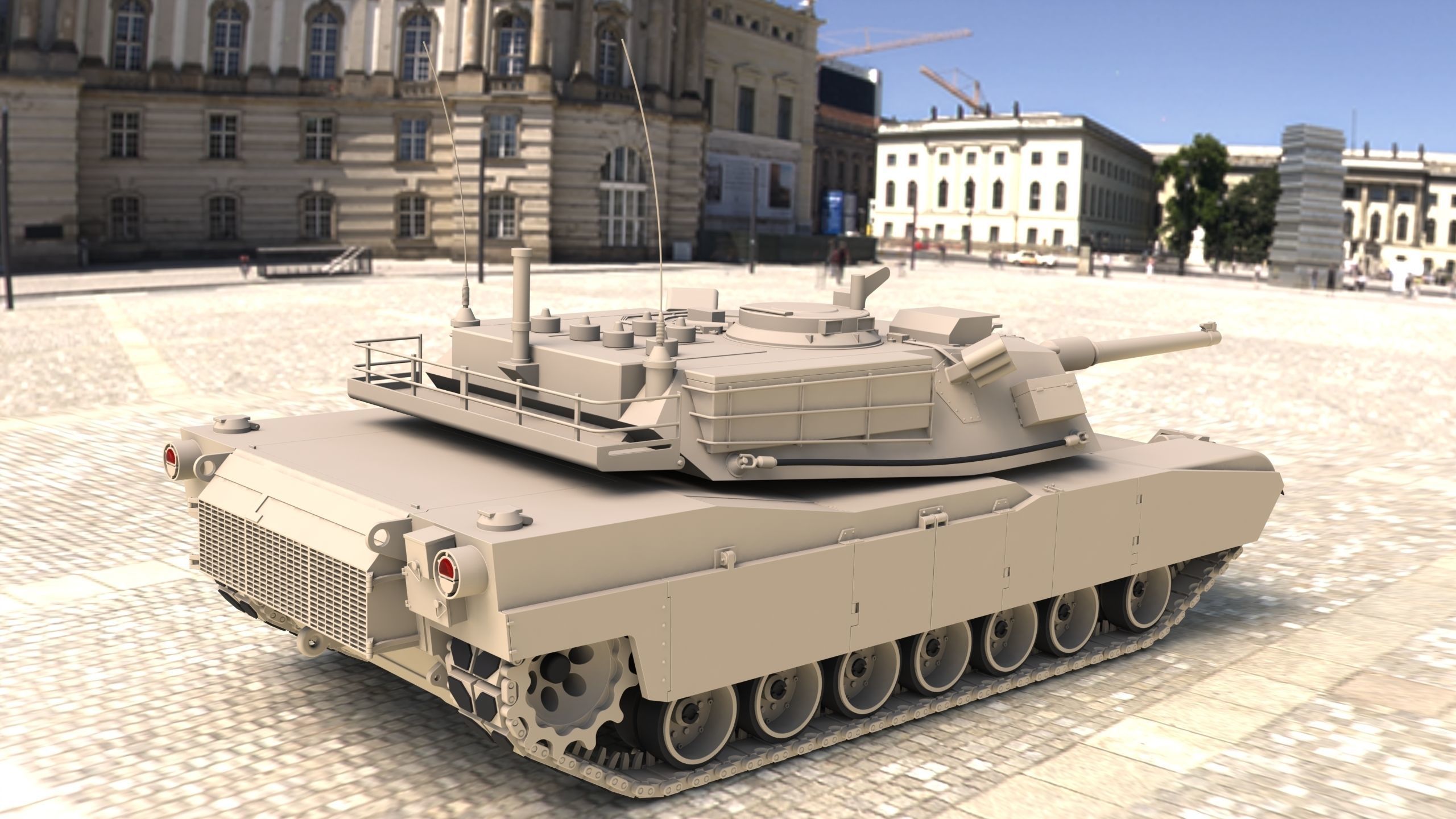 Abrams Tank M1 3D model_12
