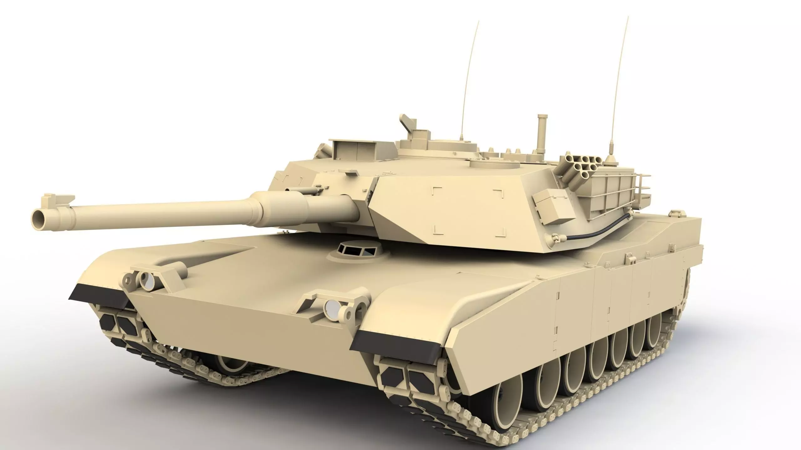 Abrams Tank M1 3D model_0