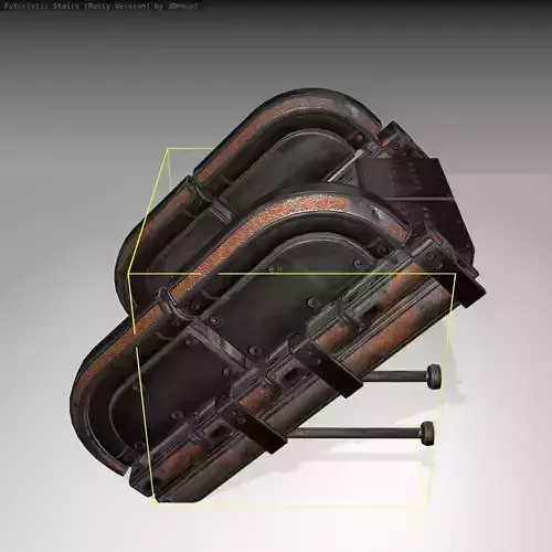 Futuristic Stairs - 29 - Rusty Textures