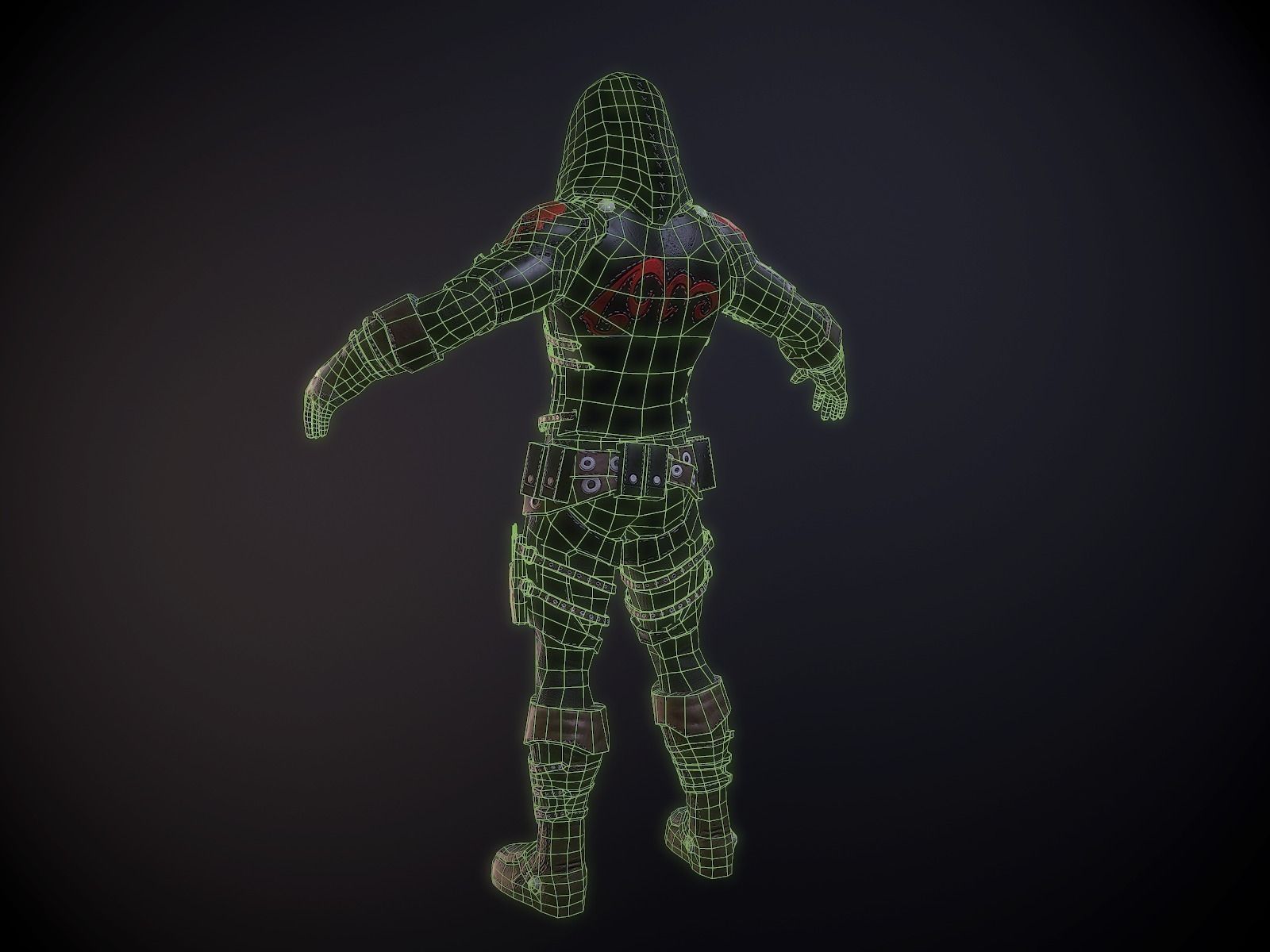 Assassin Lowpoly rigged Low-poly 3D model_5