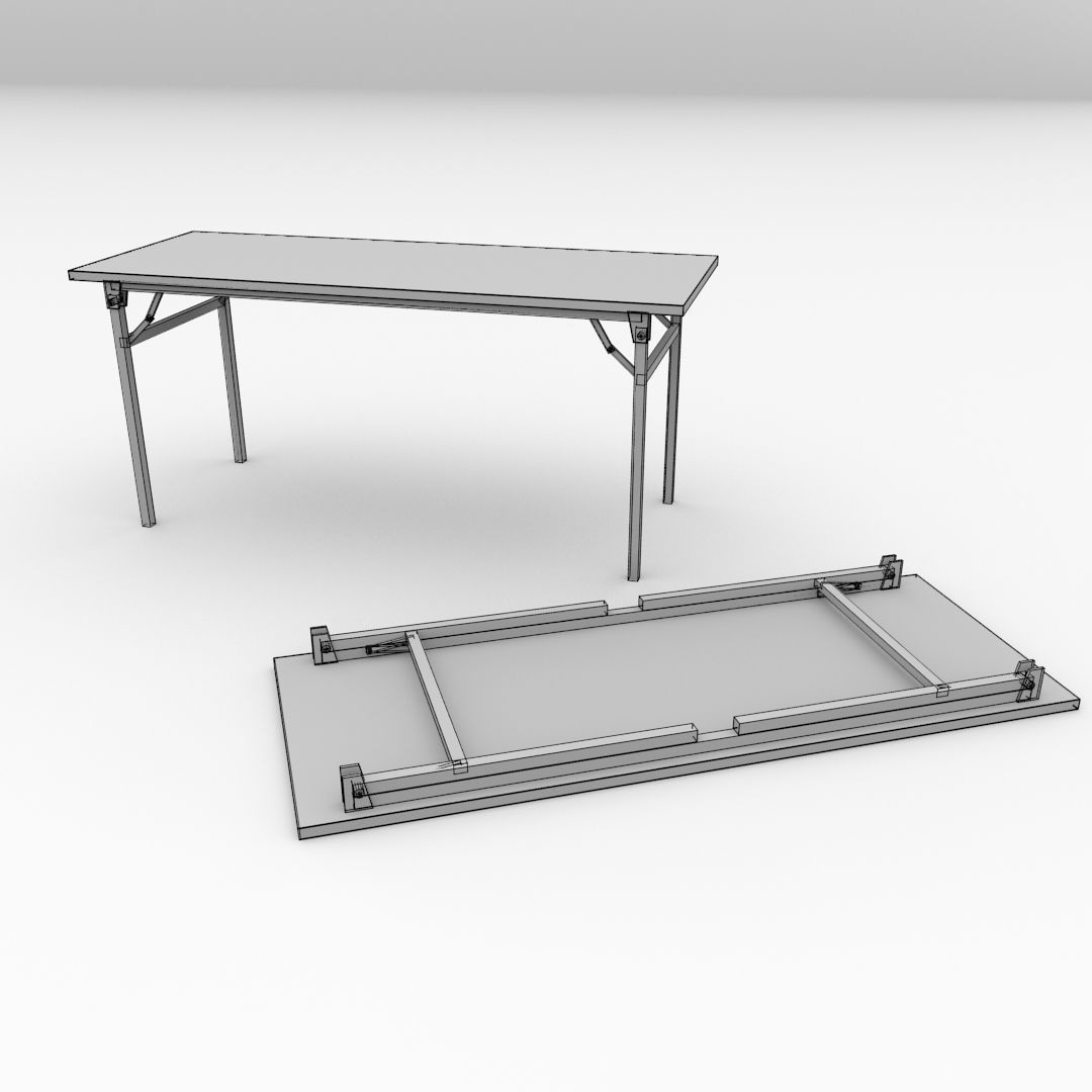 Banquet Table 3D model_4