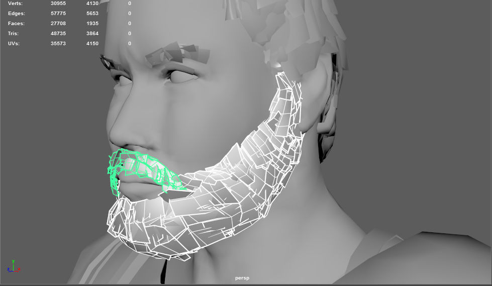 Roman Soldier With Beard Rigged Low-poly 3D model_5