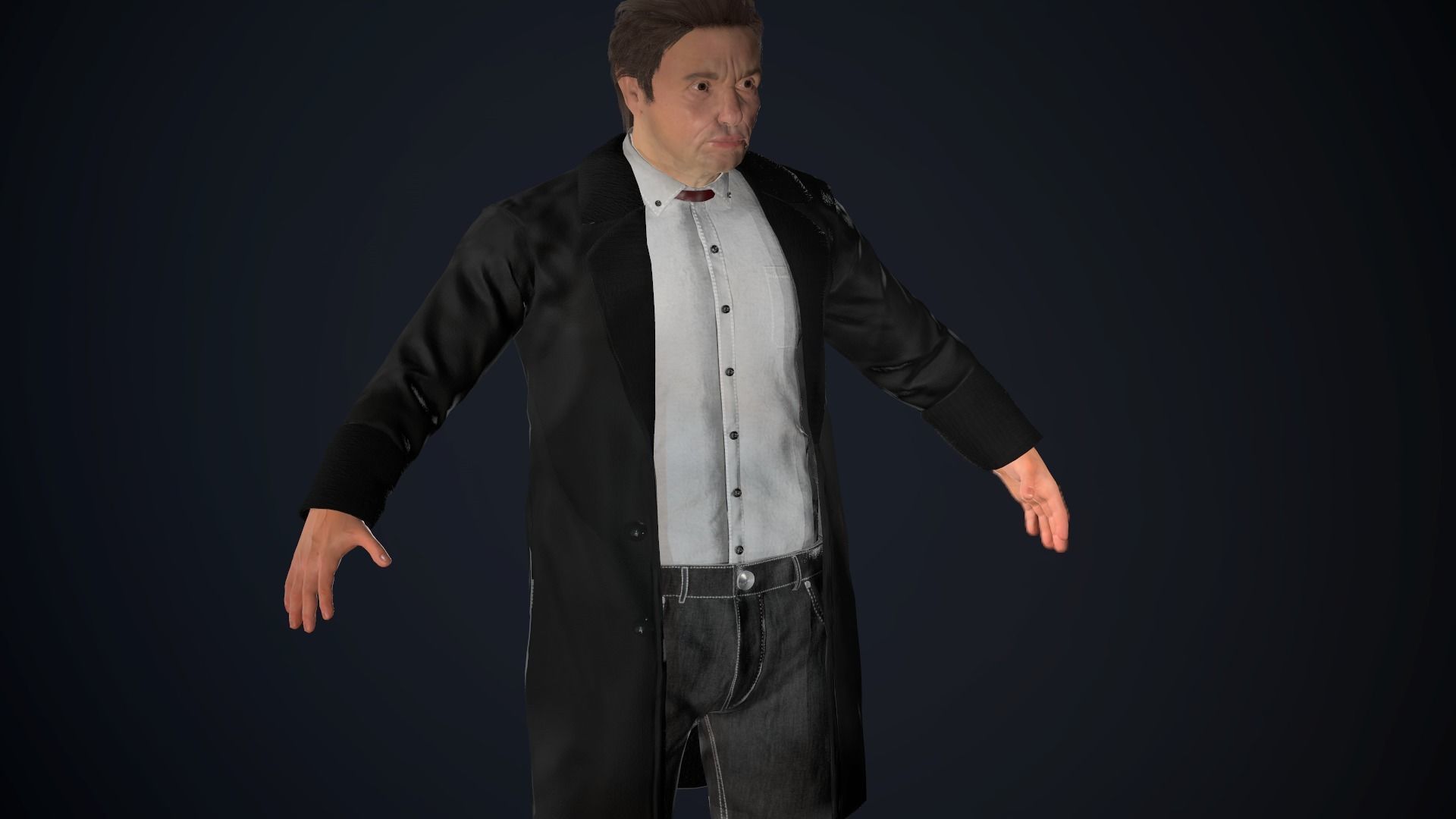 Cowboy Character Low-poly 3D model_70