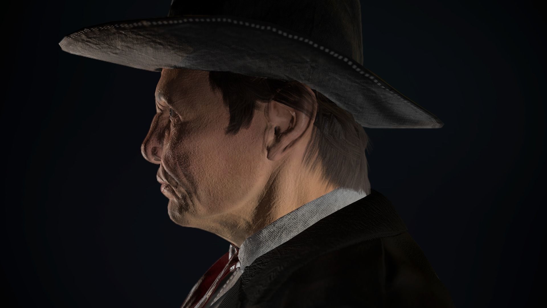 Cowboy Character Low-poly 3D model_17