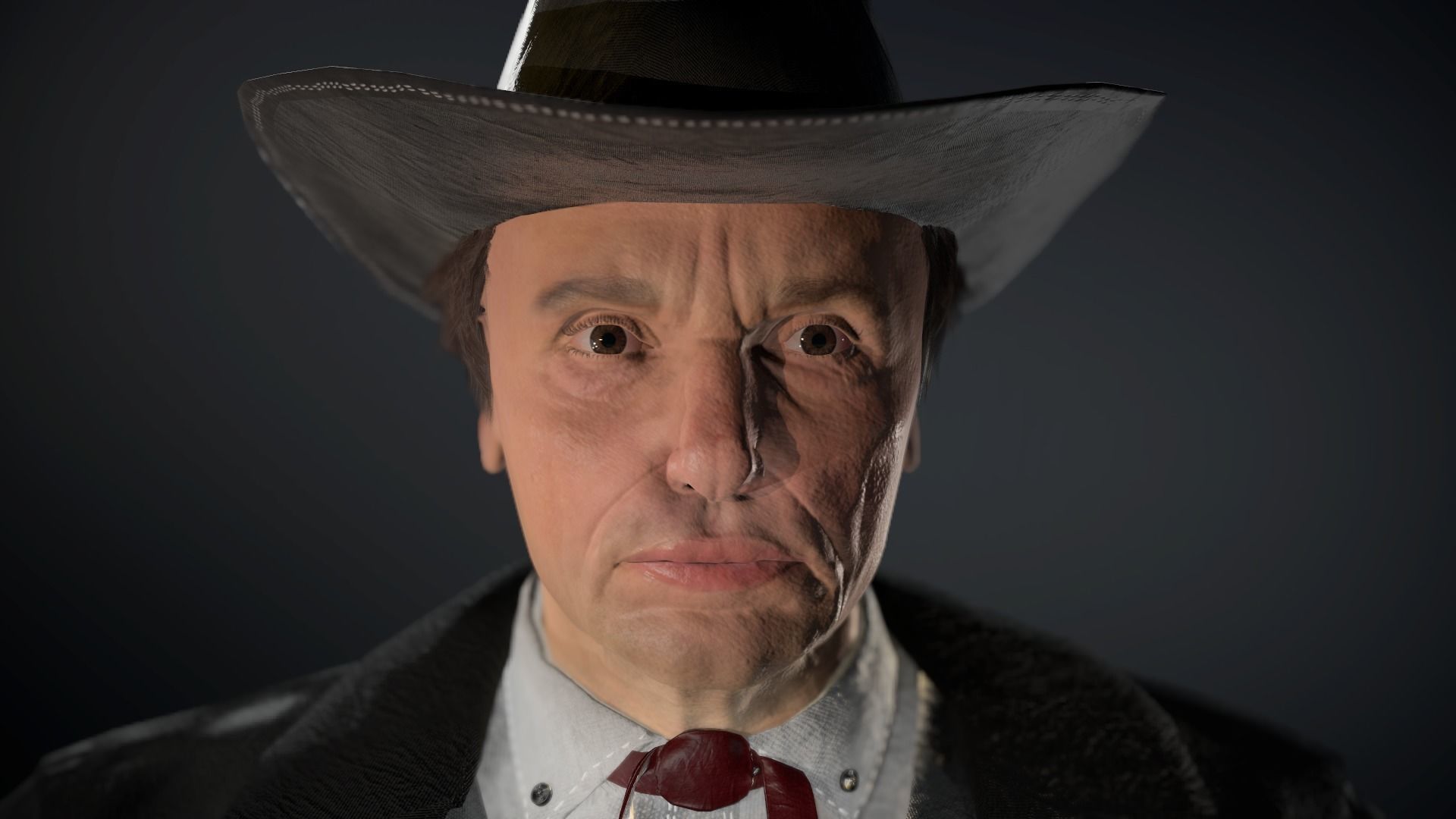 Cowboy Character Low-poly 3D model_31