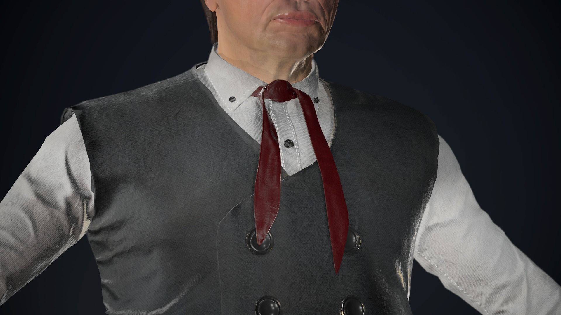 Cowboy Character Low-poly 3D model_61