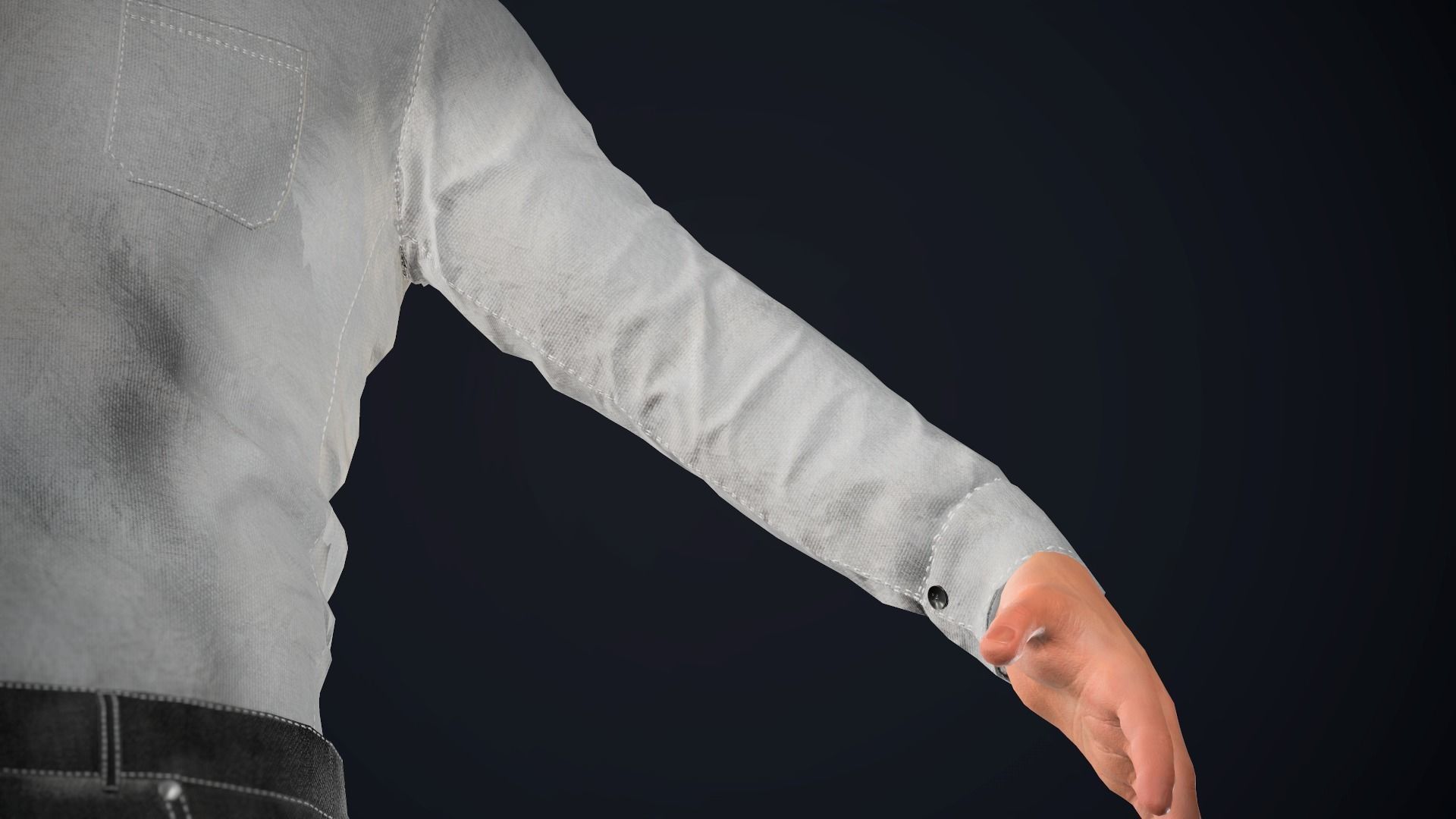 Cowboy Character Low-poly 3D model_67