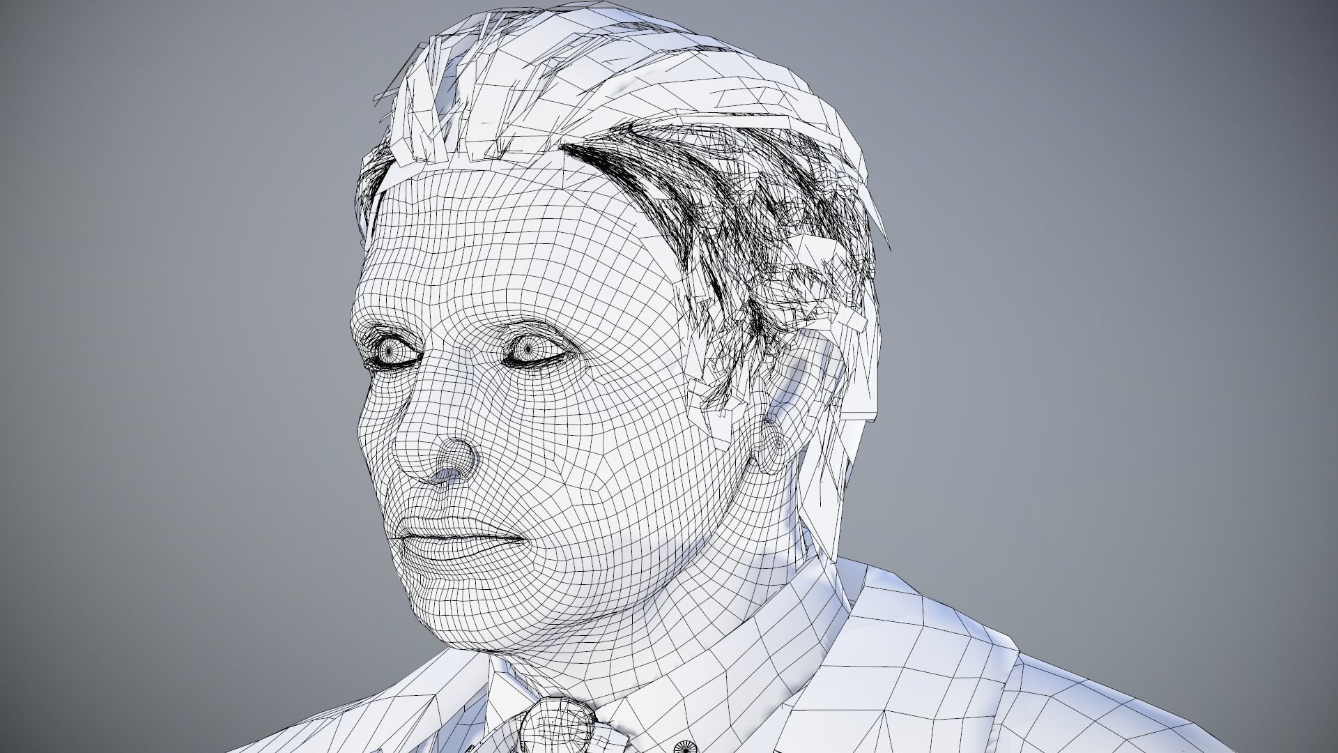 Cowboy Character Low-poly 3D model_83