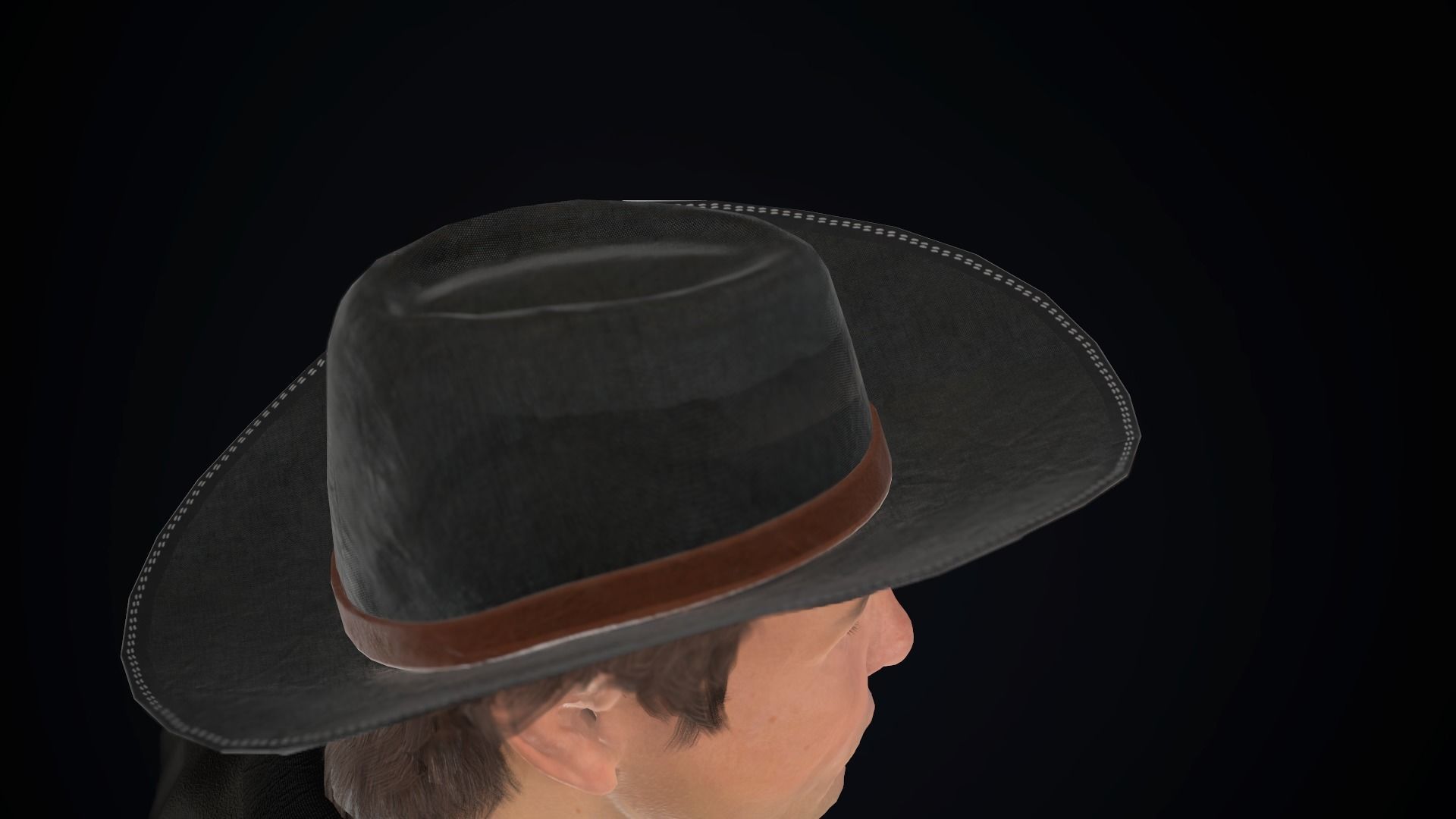 Cowboy Character Low-poly 3D model_50