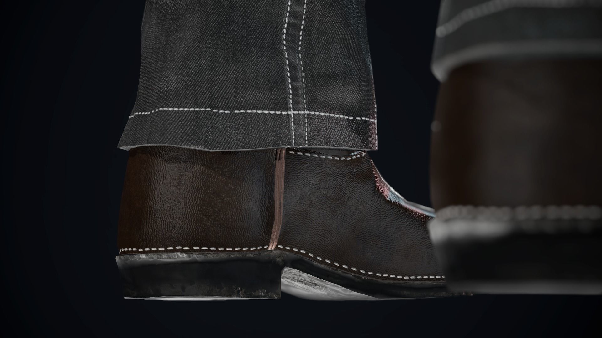 Cowboy Character Low-poly 3D model_45