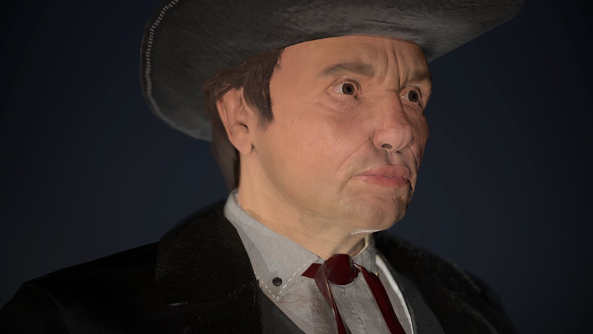 Cowboy Character Low-poly 3D model_16