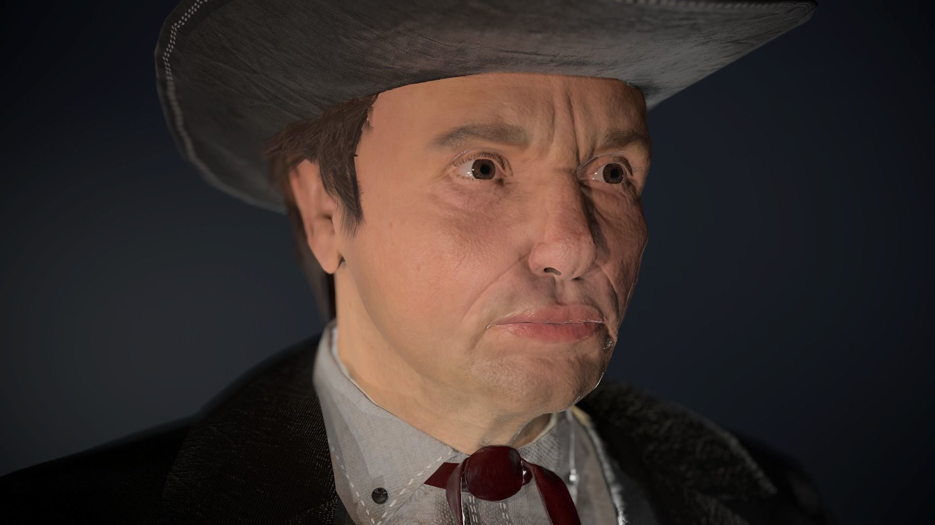 Cowboy Character Low-poly 3D model_19