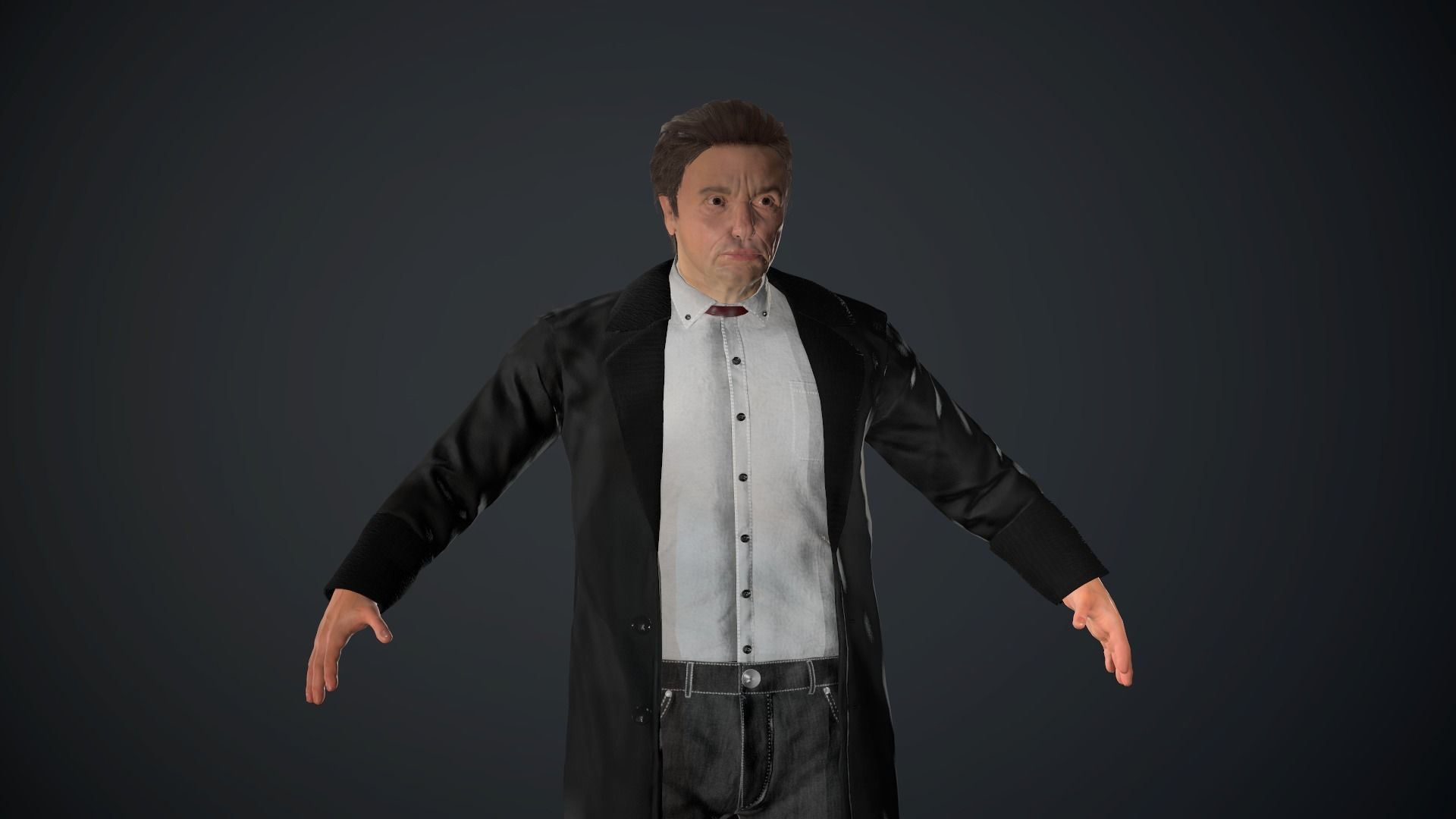 Cowboy Character Low-poly 3D model_69