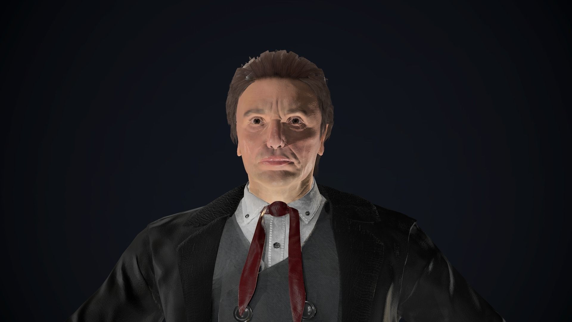 Cowboy Character Low-poly 3D model_6