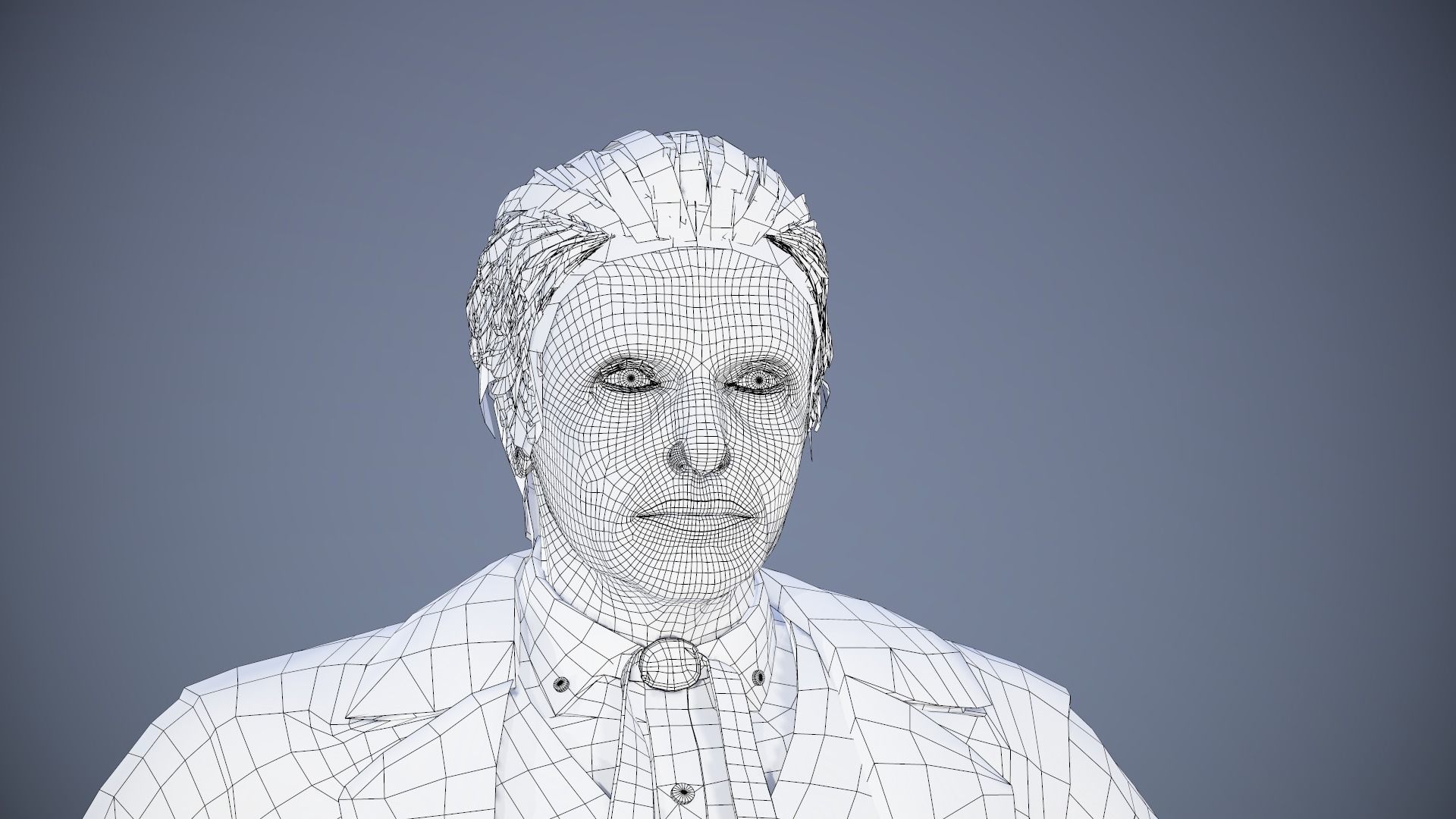 Cowboy Character Low-poly 3D model_76