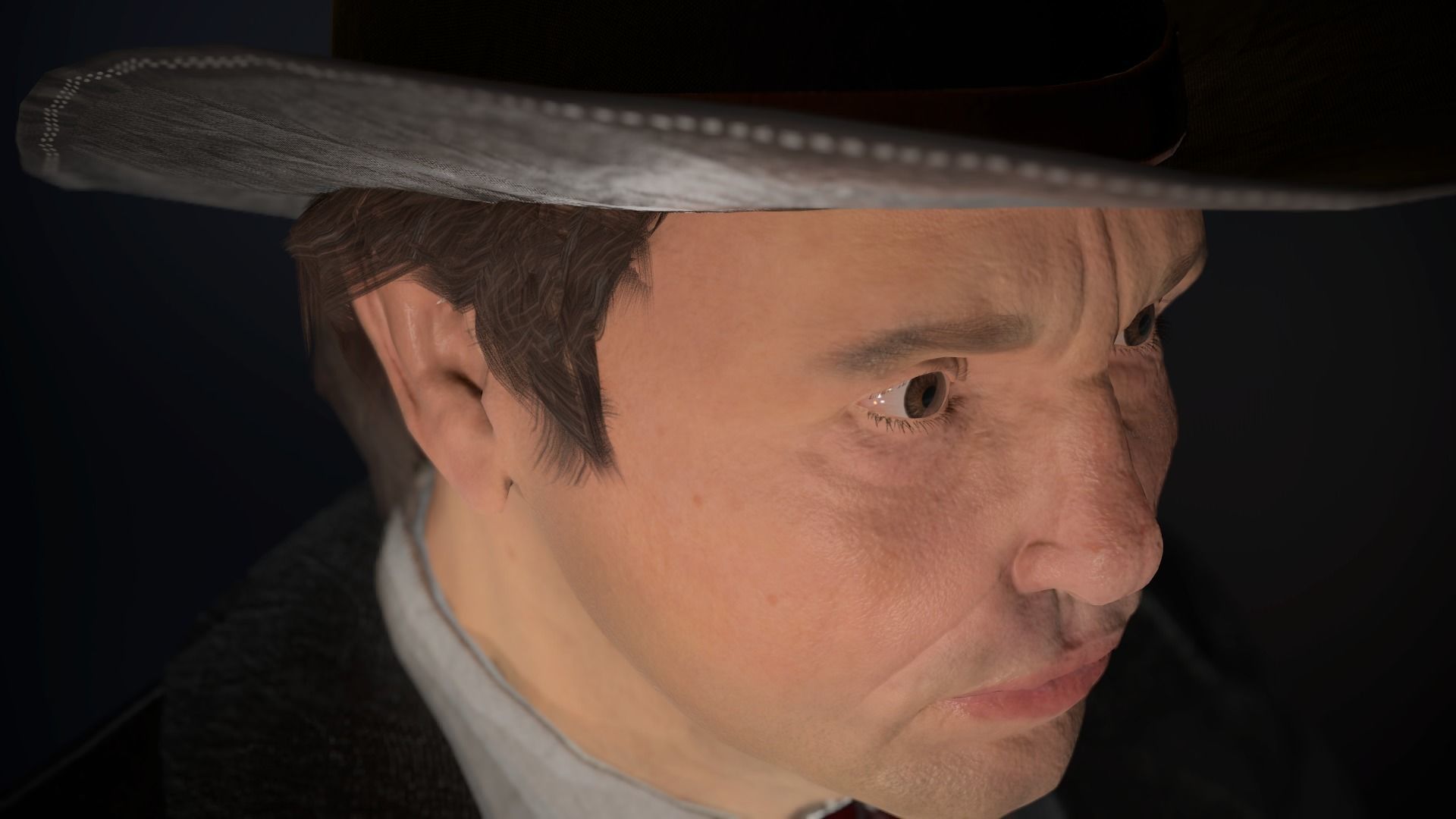 Cowboy Character Low-poly 3D model_2