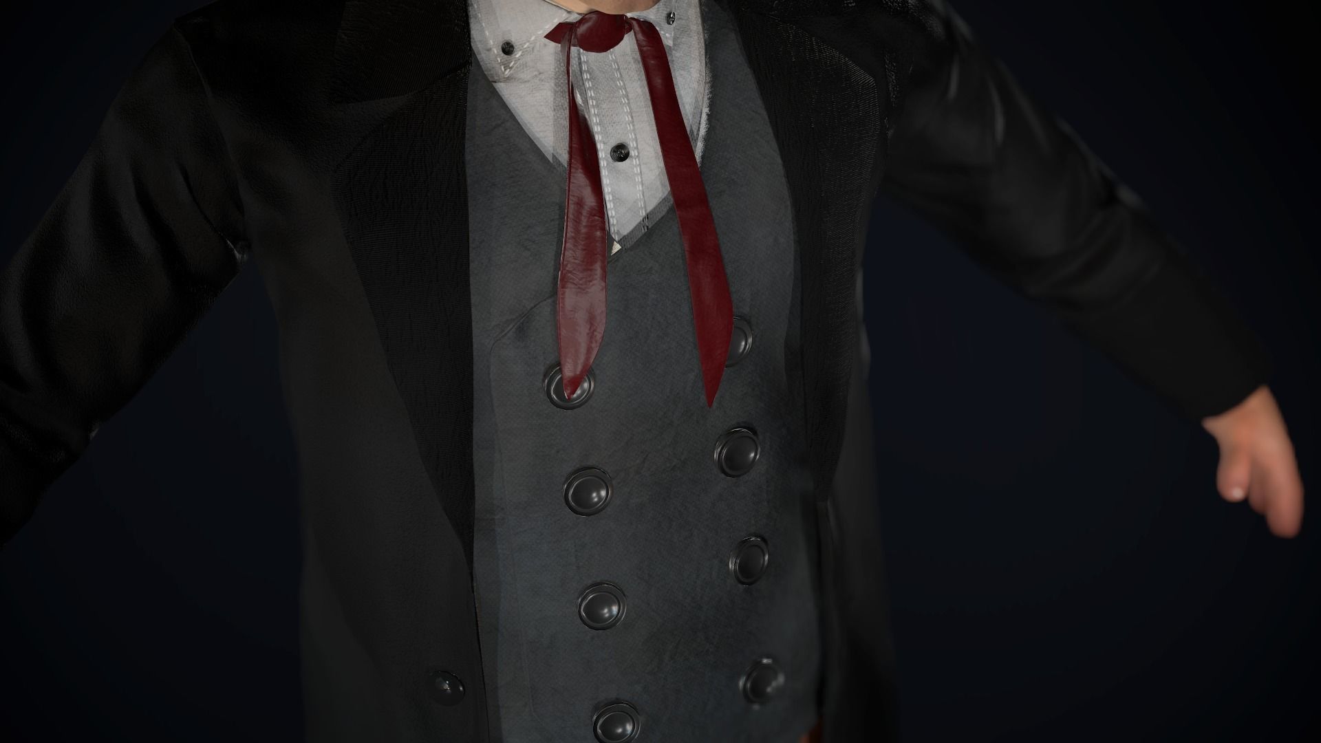 Cowboy Character Low-poly 3D model_23