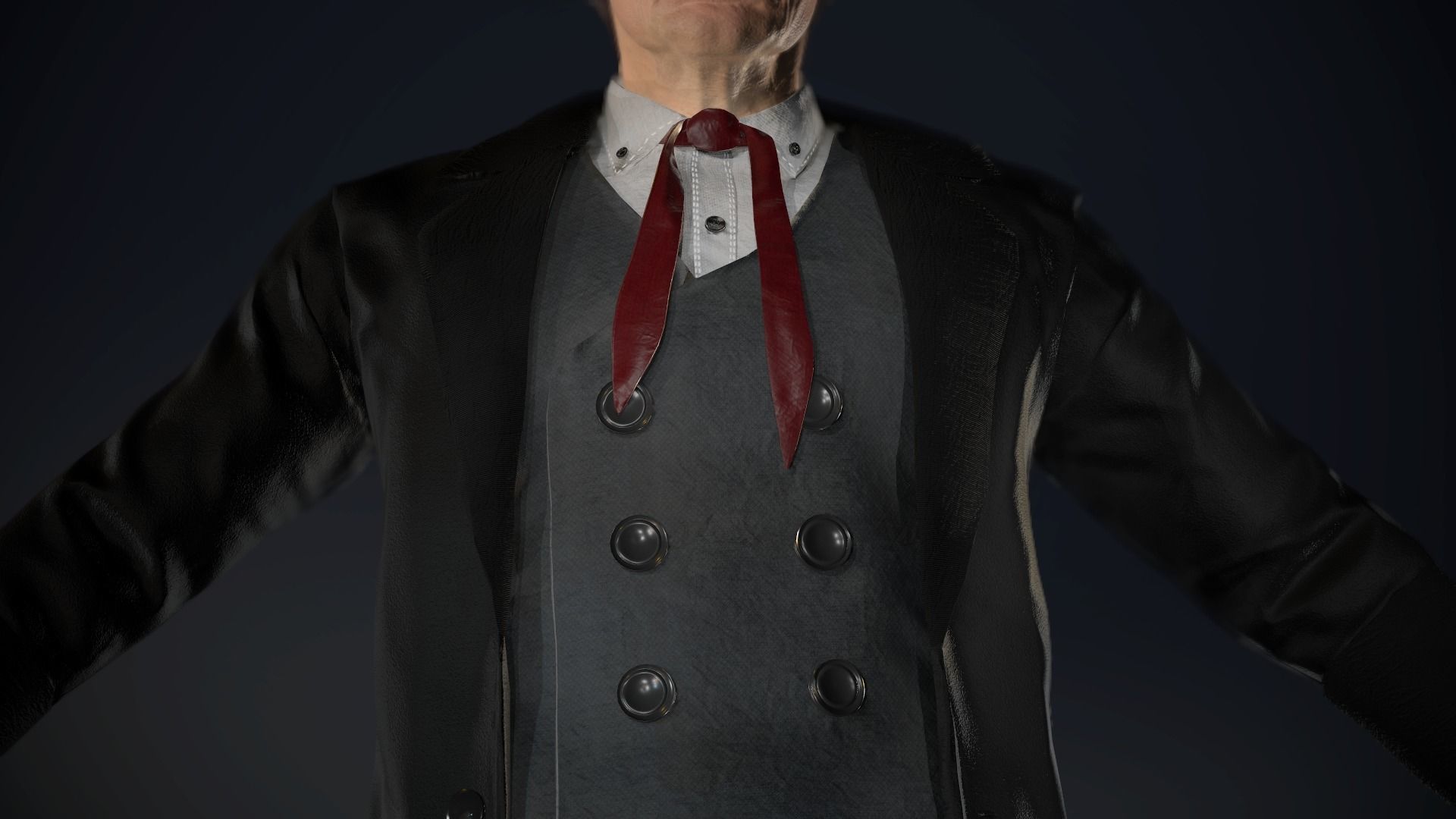 Cowboy Character Low-poly 3D model_22