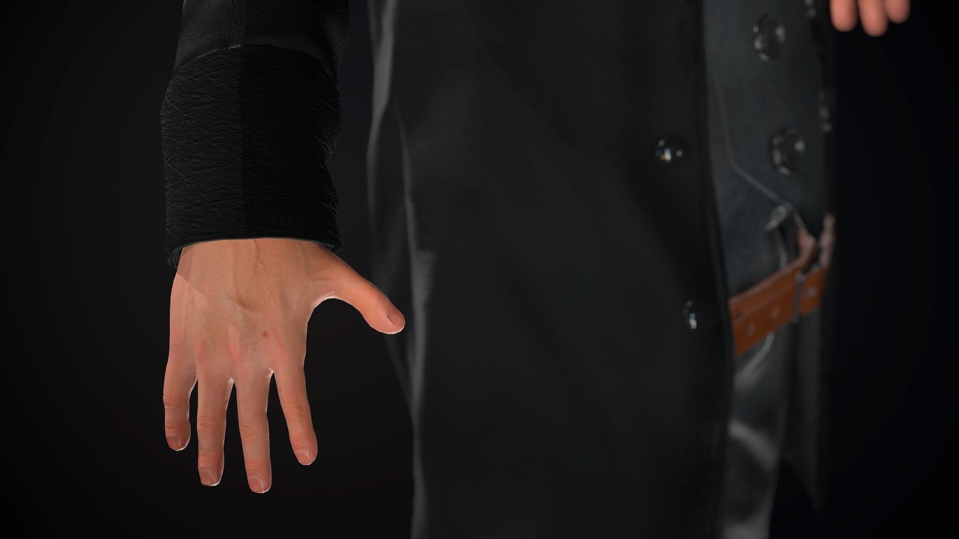 Cowboy Character Low-poly 3D model_48