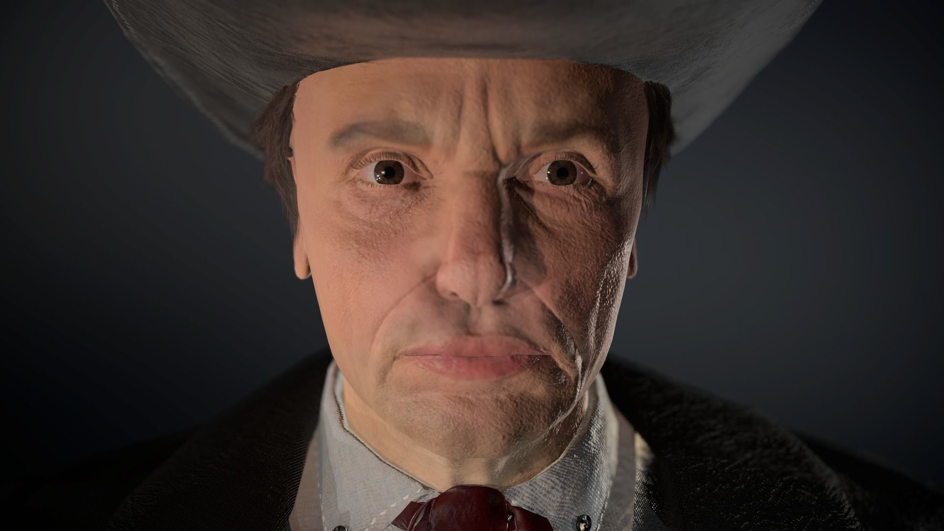 Cowboy Character Low-poly 3D model_18