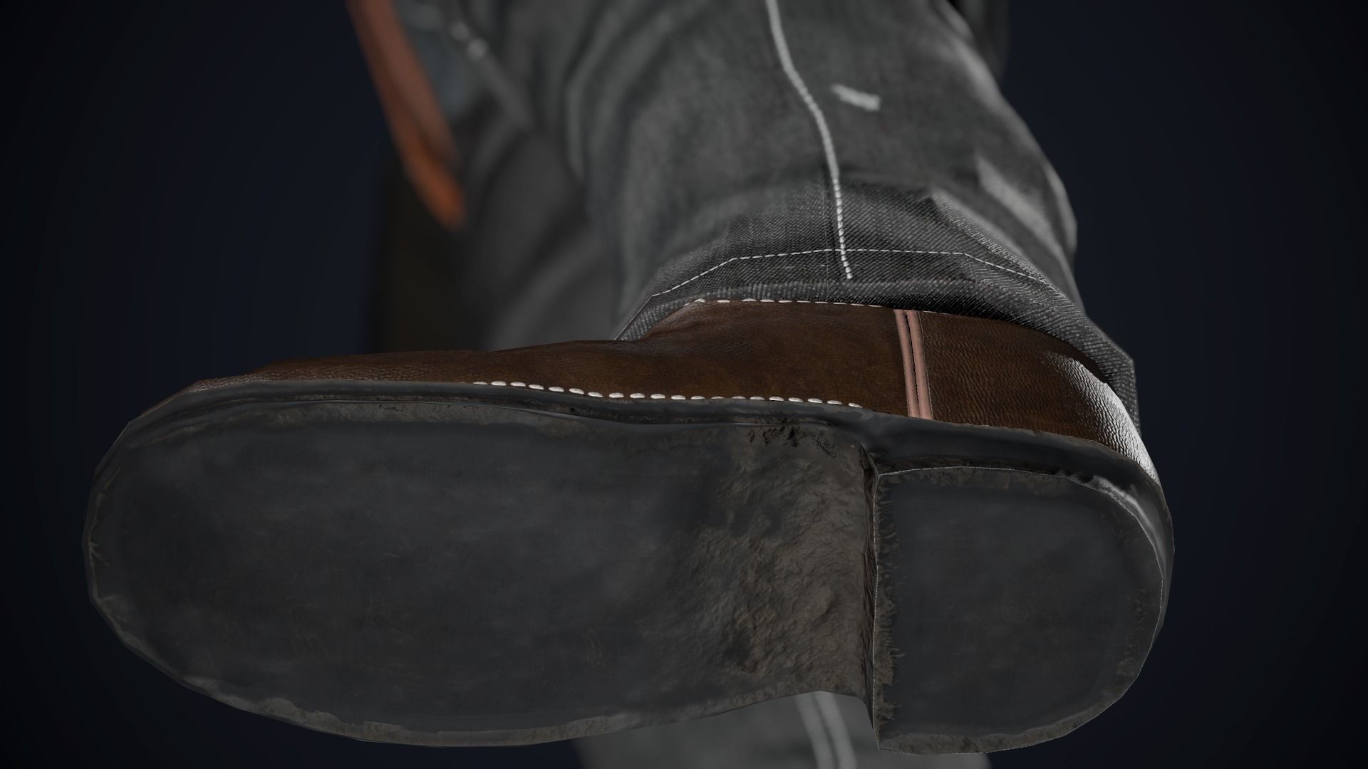 Cowboy Character Low-poly 3D model_44