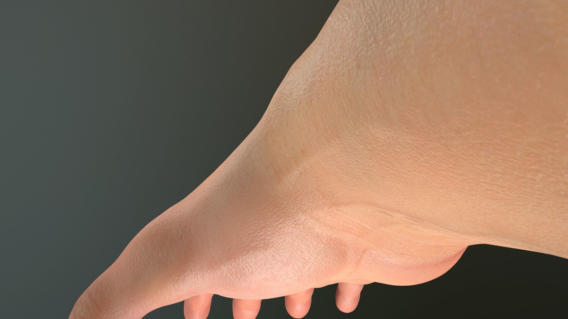 Male Hand Rigged  Low-poly 3D model_19