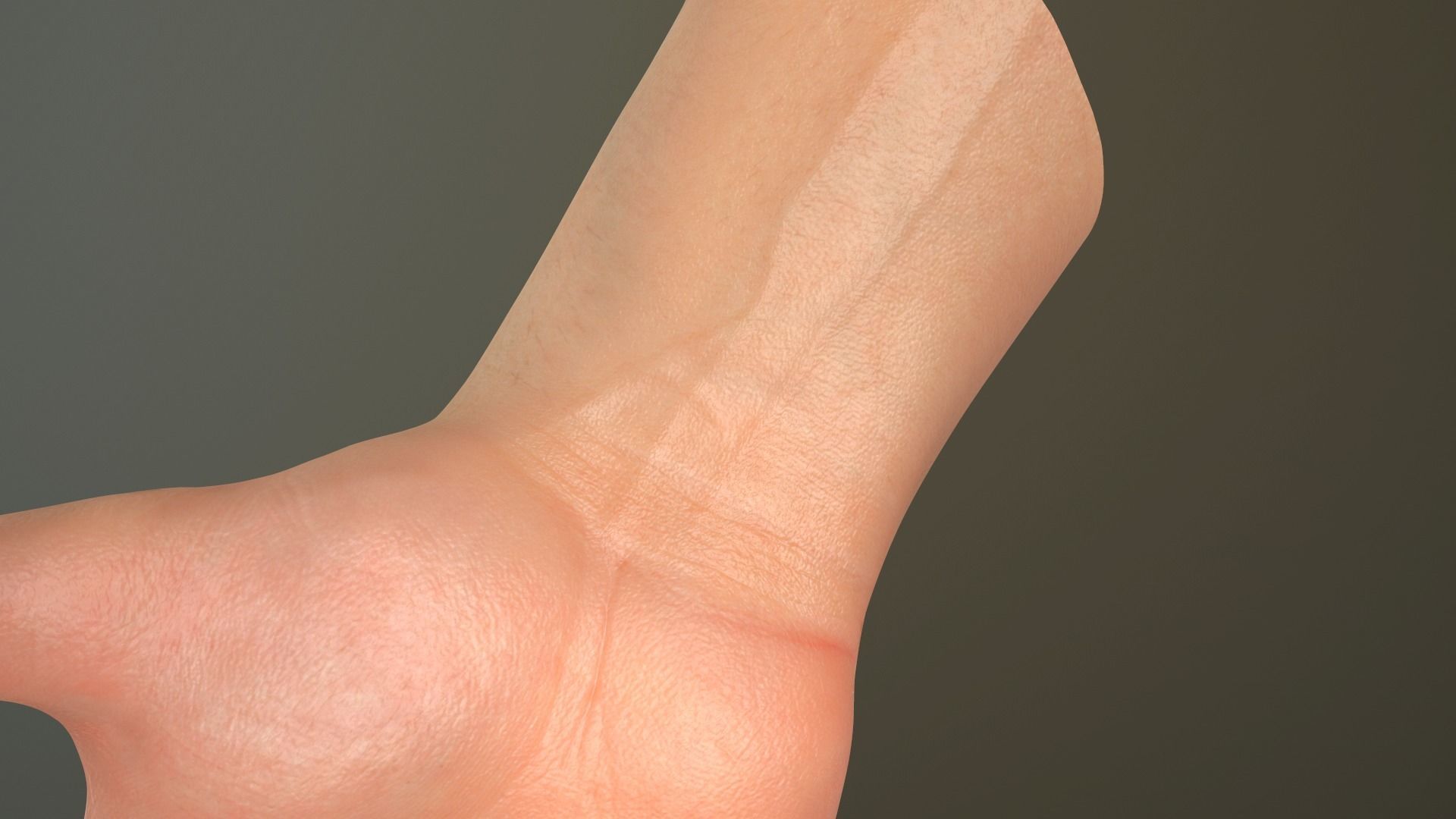 Male Hand Rigged  Low-poly 3D model_17