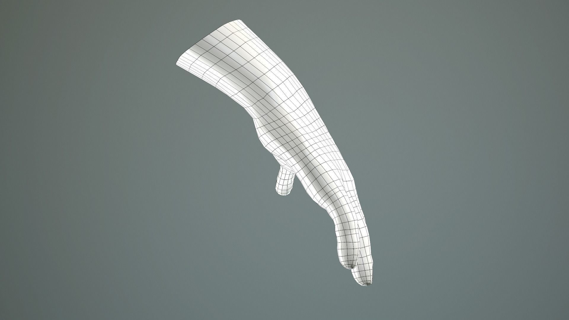 Male Hand Rigged  Low-poly 3D model_36