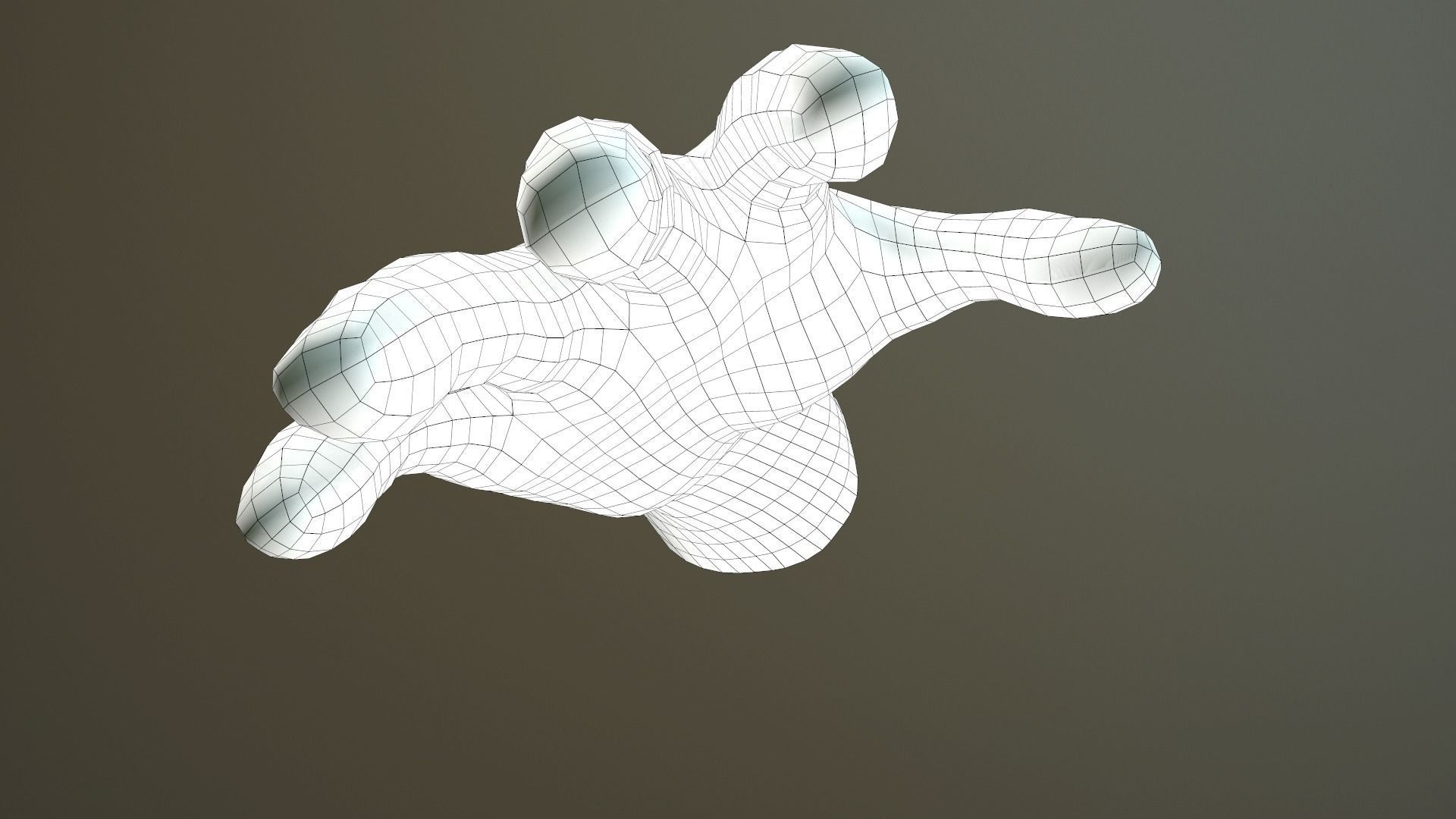 Male Hand Rigged  Low-poly 3D model_35