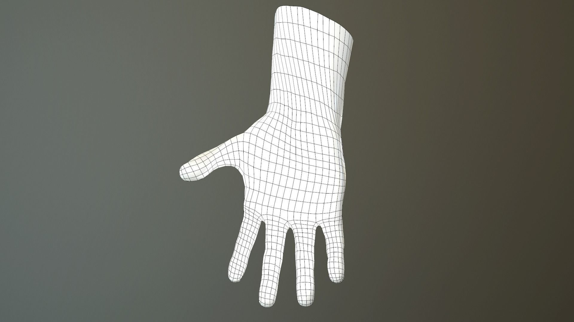Male Hand Rigged  Low-poly 3D model_39