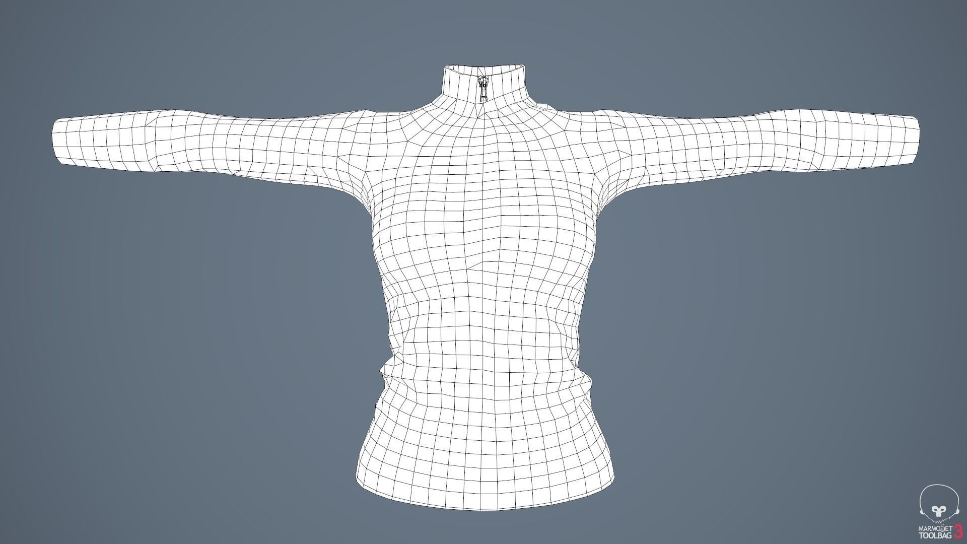 Female Leather Jacket-Free Model Free low-poly 3D model_37