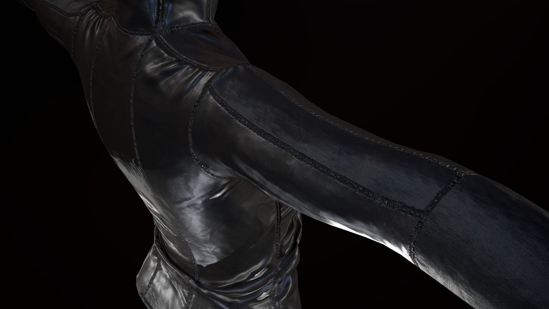 Female Leather Jacket-Free Model Free low-poly 3D model_31
