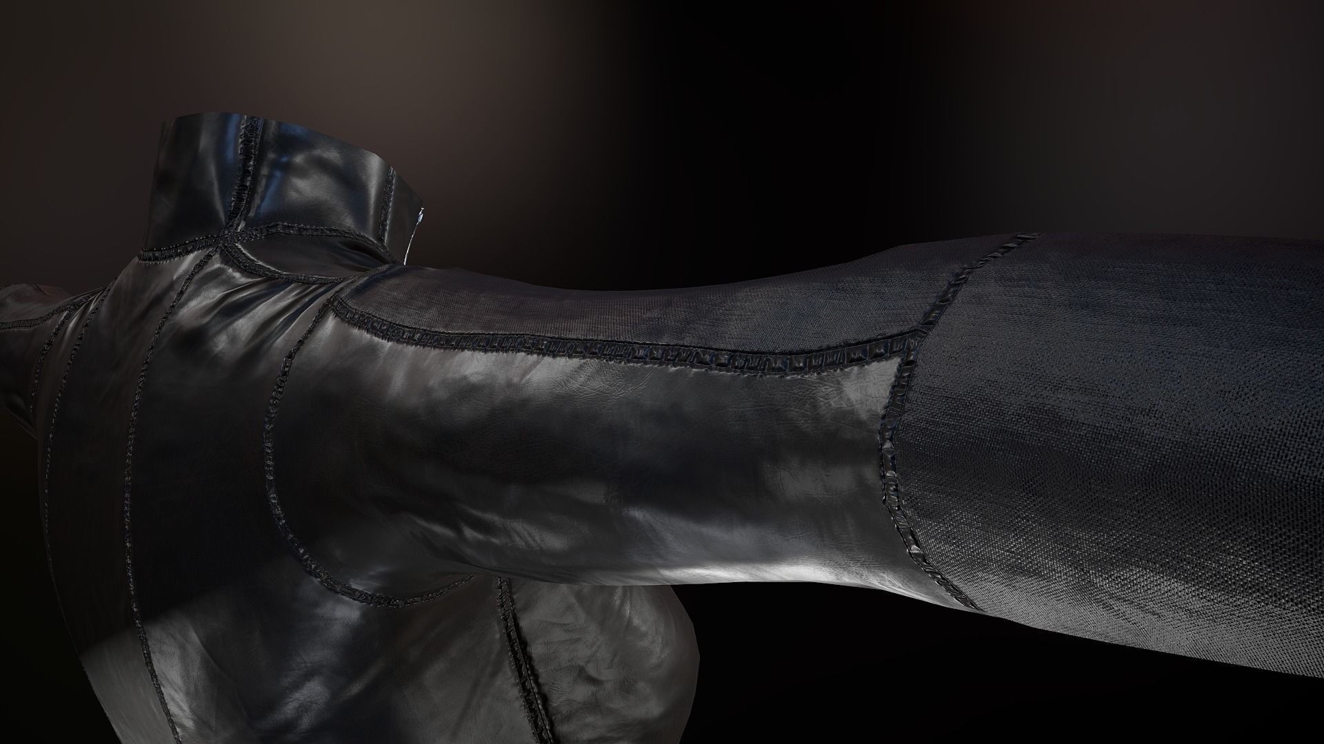 Female Leather Jacket-Free Model Free low-poly 3D model_29
