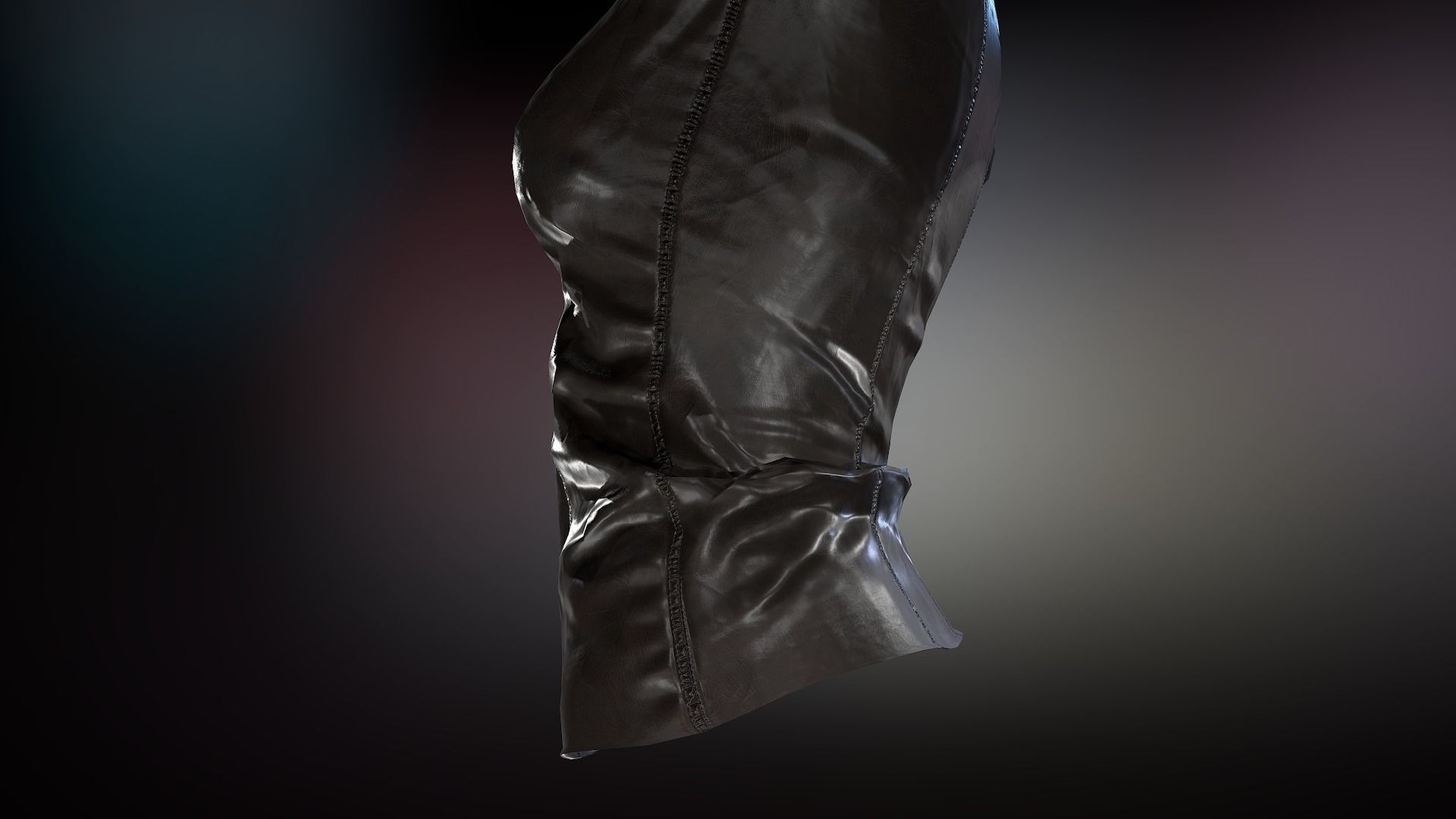 Female Leather Jacket-Free Model Free low-poly 3D model_20