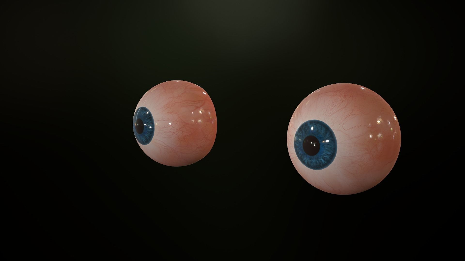 Realistic Human Eye Low-poly 3D model_20