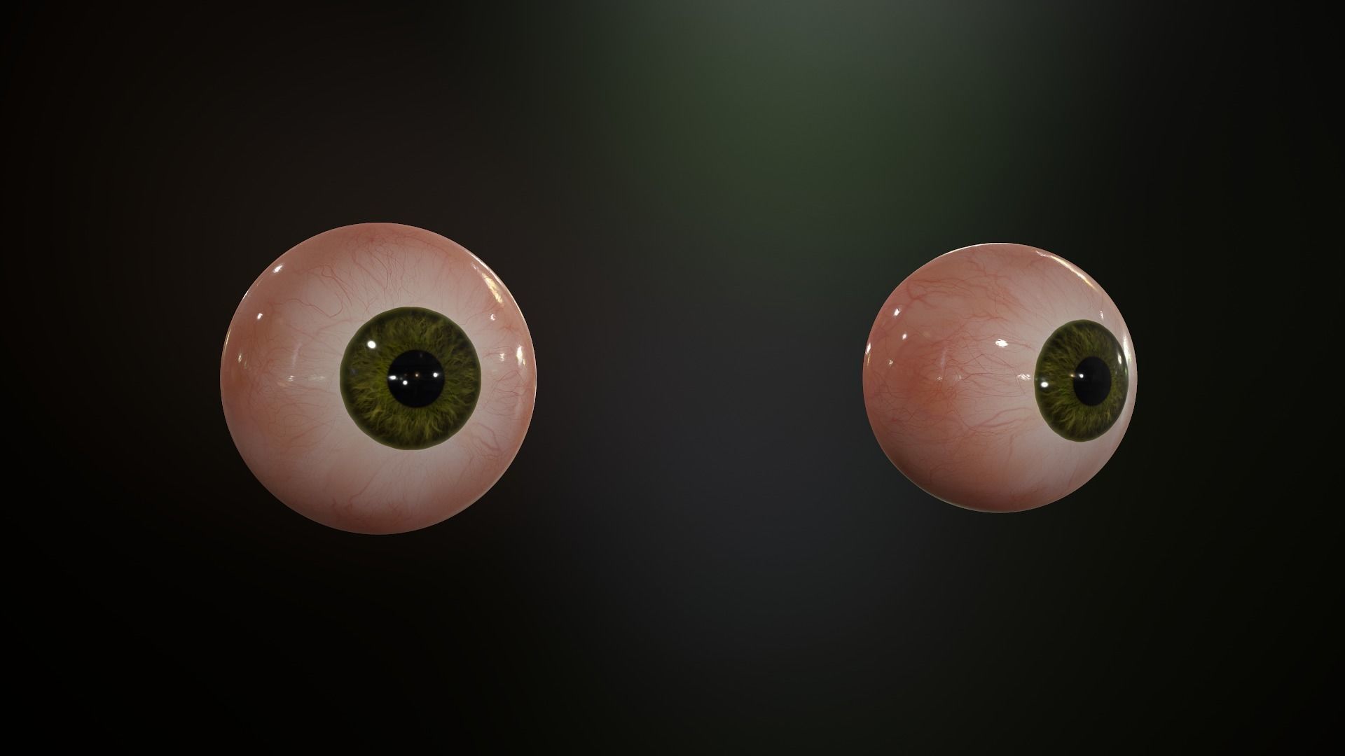 Realistic Human Eye Low-poly 3D model_15