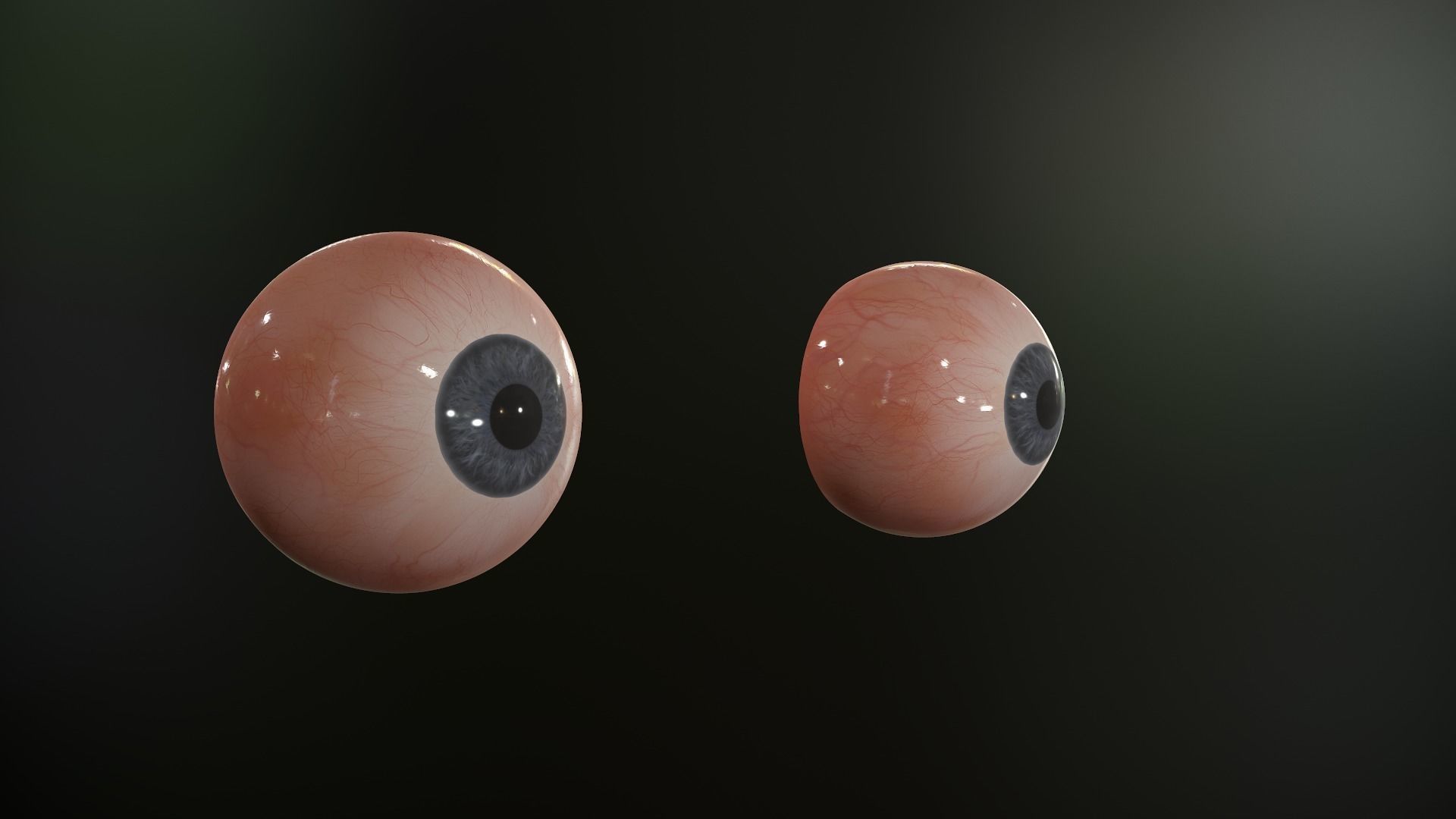 Realistic Human Eye Low-poly 3D model_25