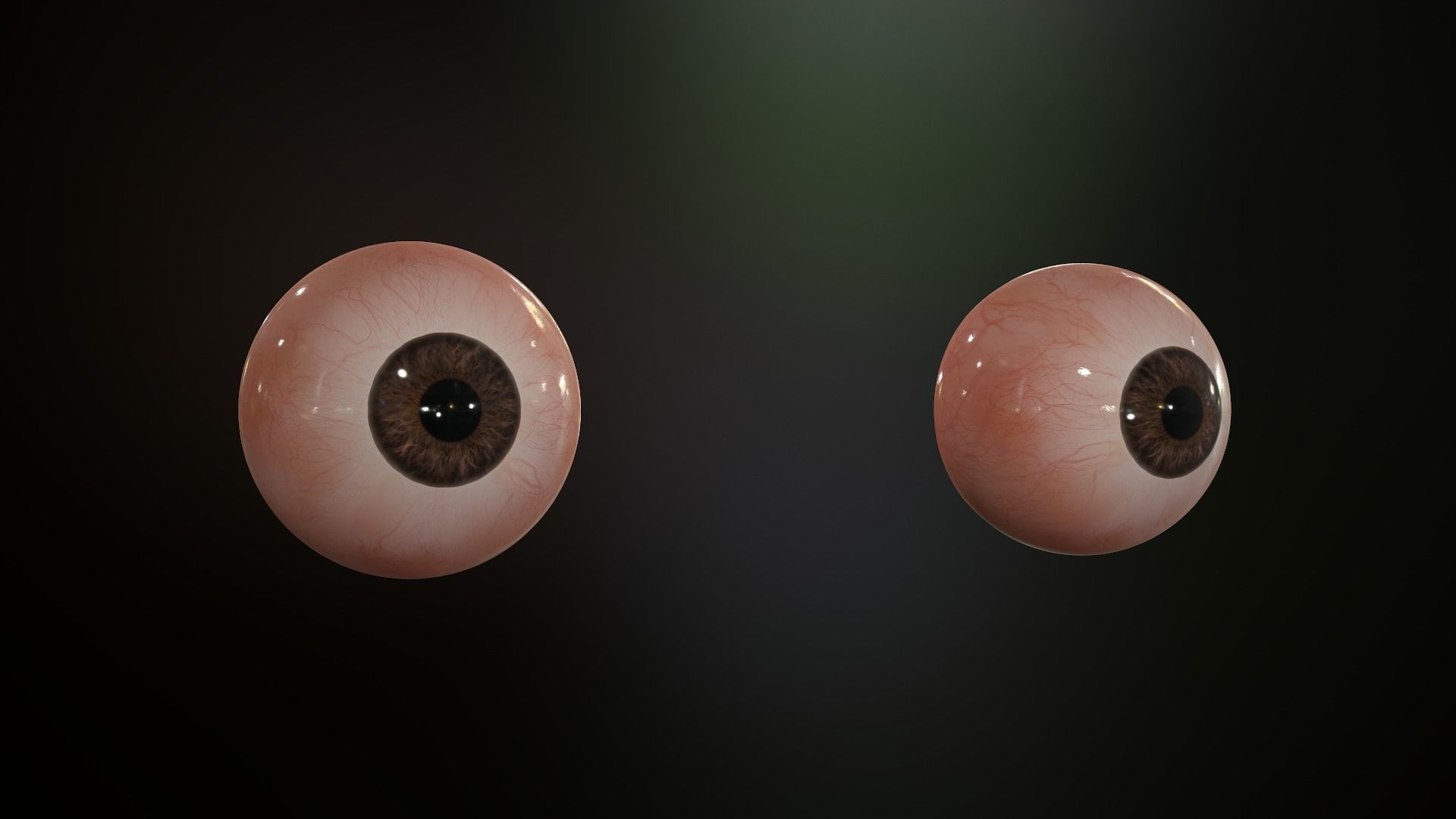 Realistic Human Eye Low-poly 3D model_5