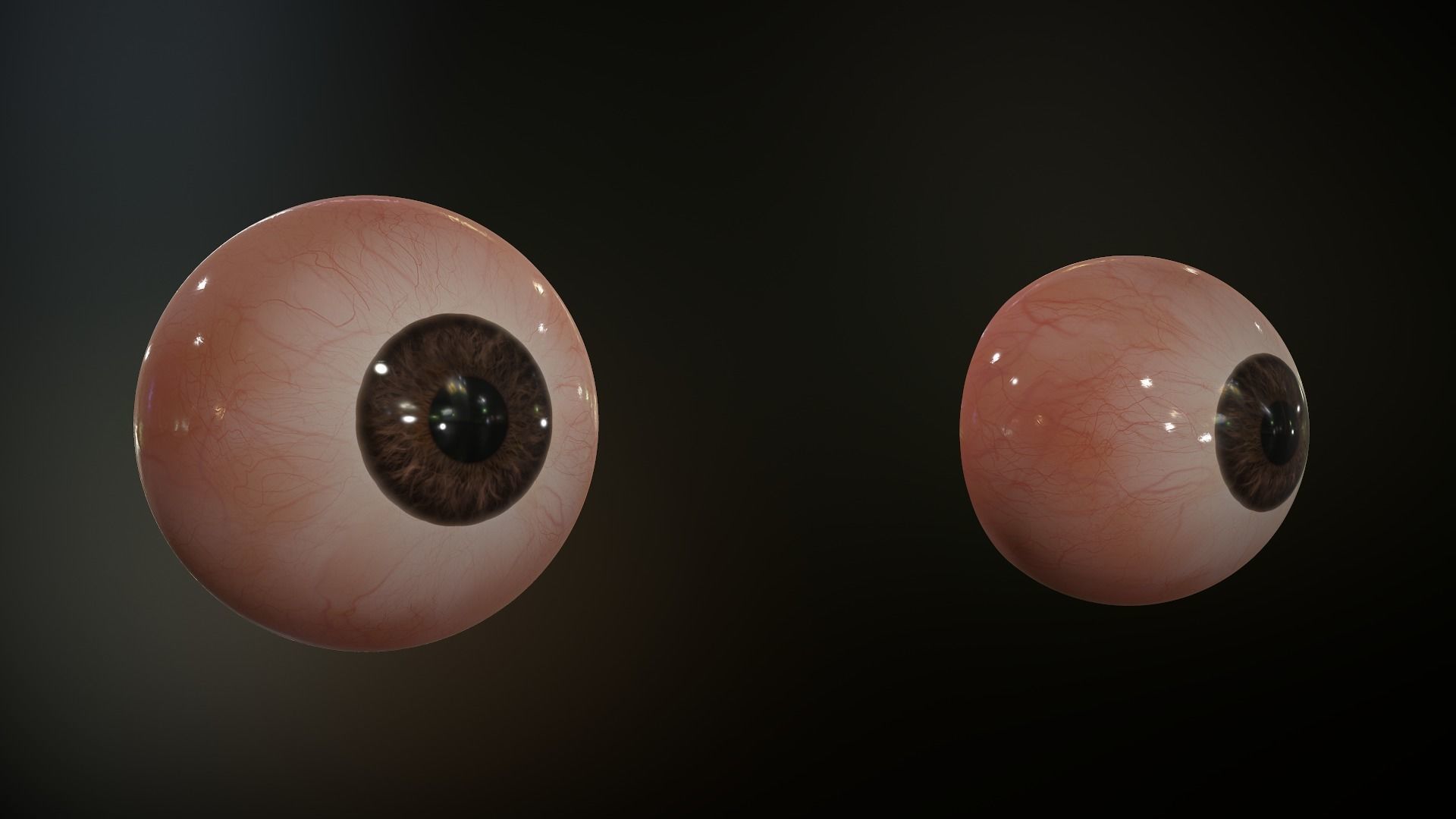 Realistic Human Eye Low-poly 3D model_19