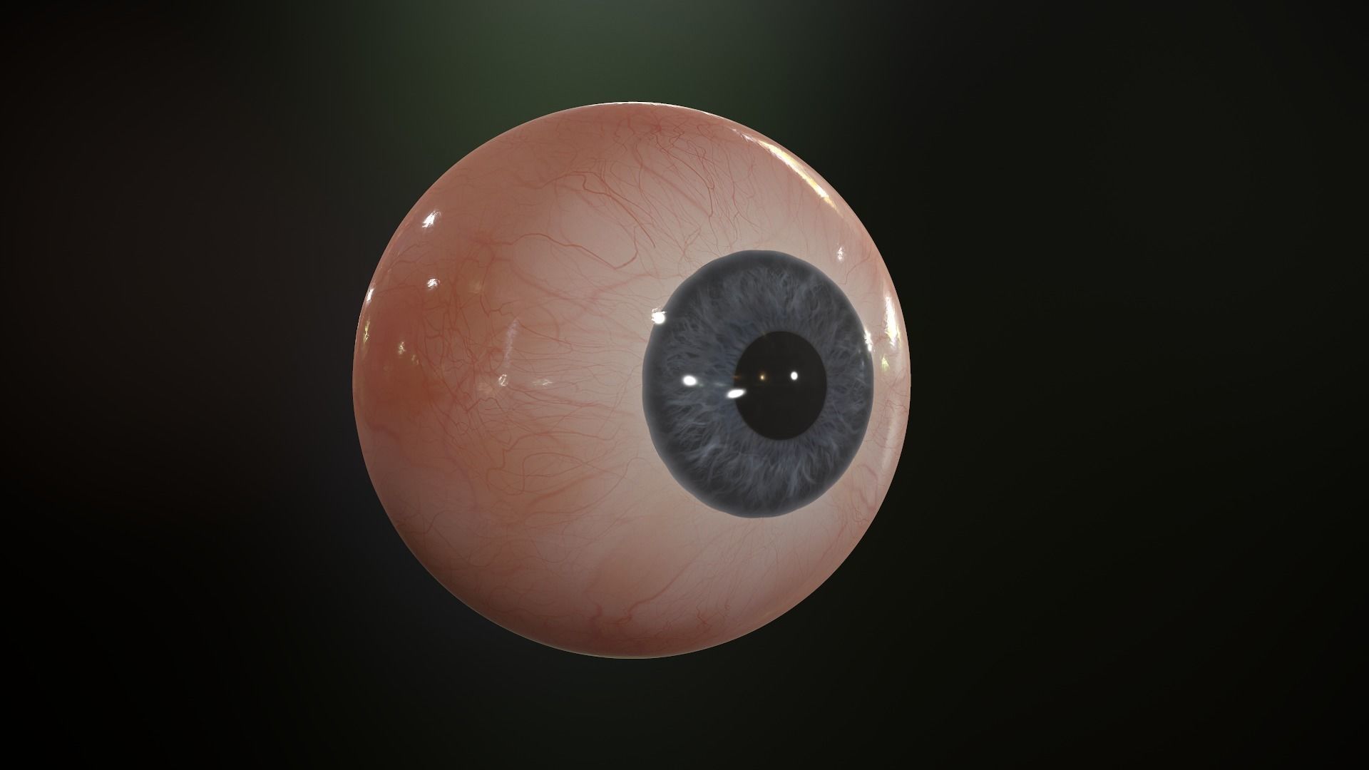 Realistic Human Eye Low-poly 3D model_26