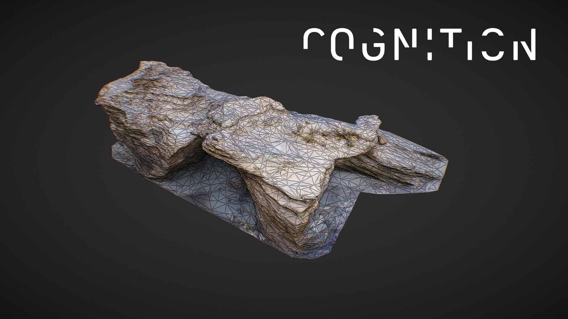 Iceland Tidal Rocks 01 Low-poly 3D model_1